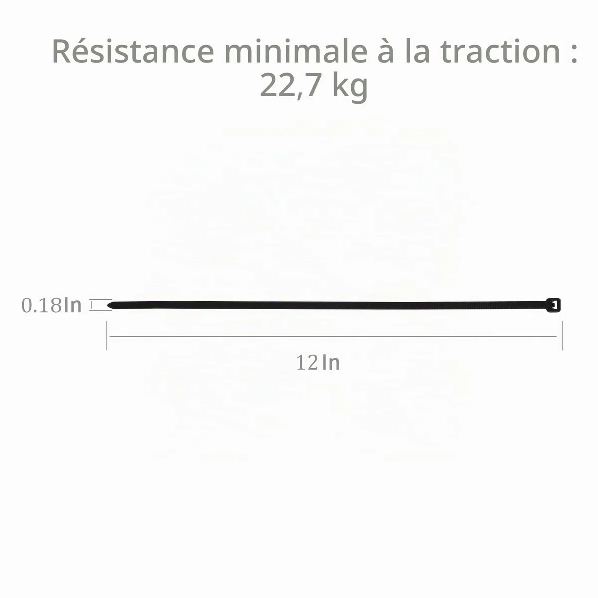 Colliers de Serrage XINGO 1000 pièces Noir 300mm x 4.8mm Autobloquant Résistant aux UV