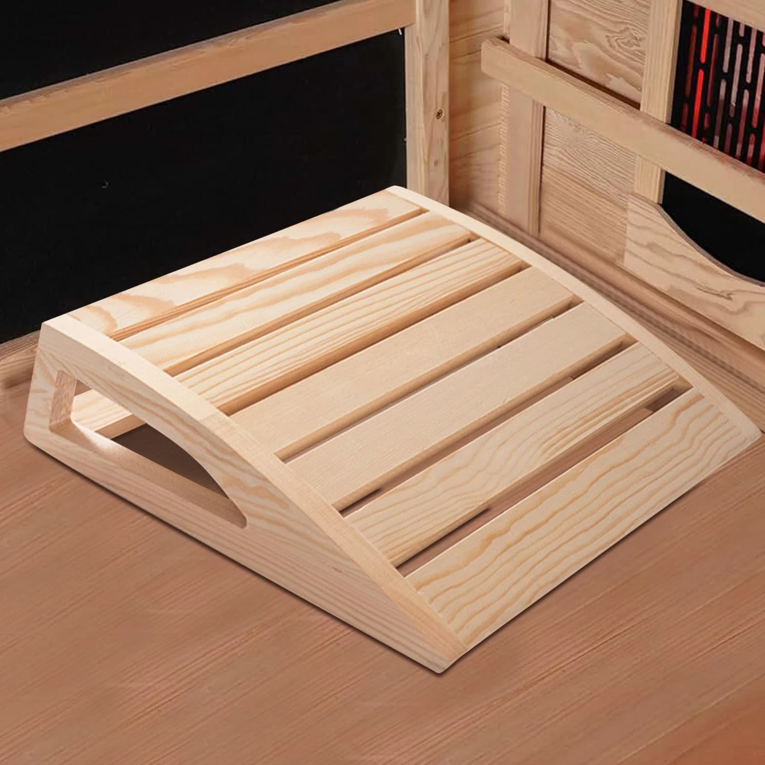 Oreiller Appuie-Tête Bois Sauna Fait Main Ergonomique Détente
