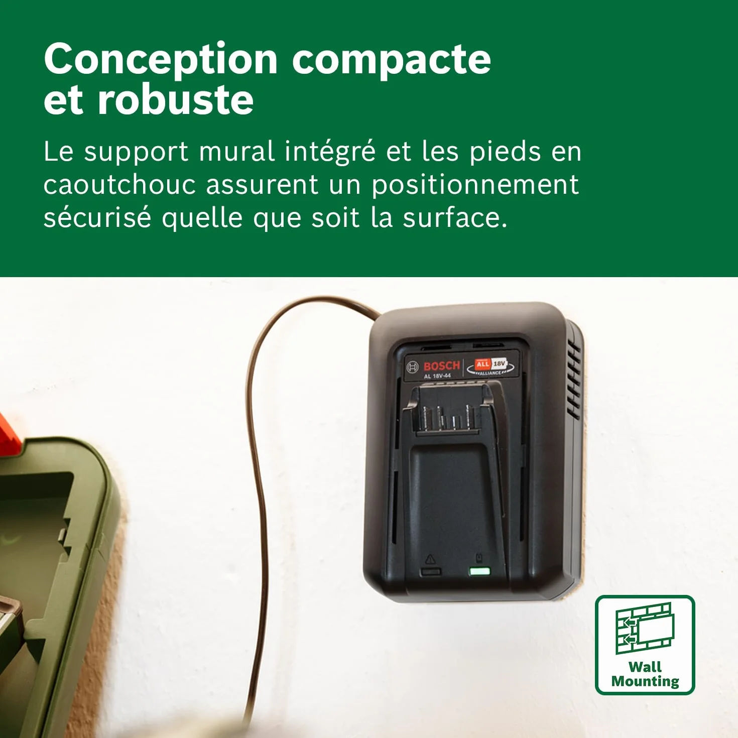 Bosch Starter Set 18V batterie et chargeur rapide 4,0 Ah Lithium-Ion POWER FOR ALL