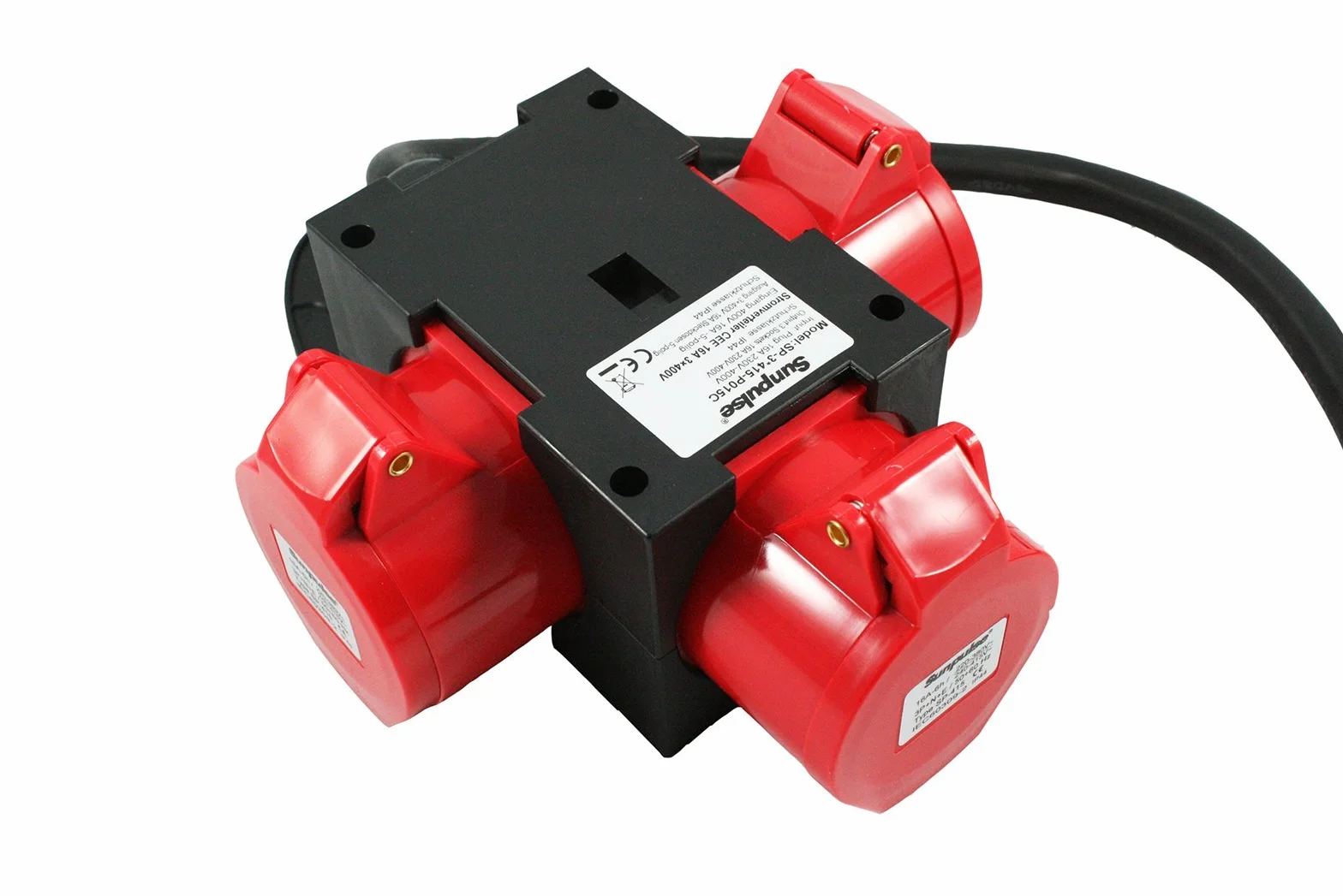 CEE Adaptateur 16A 3X400V 5-polig IP44 Prise Répartiteur