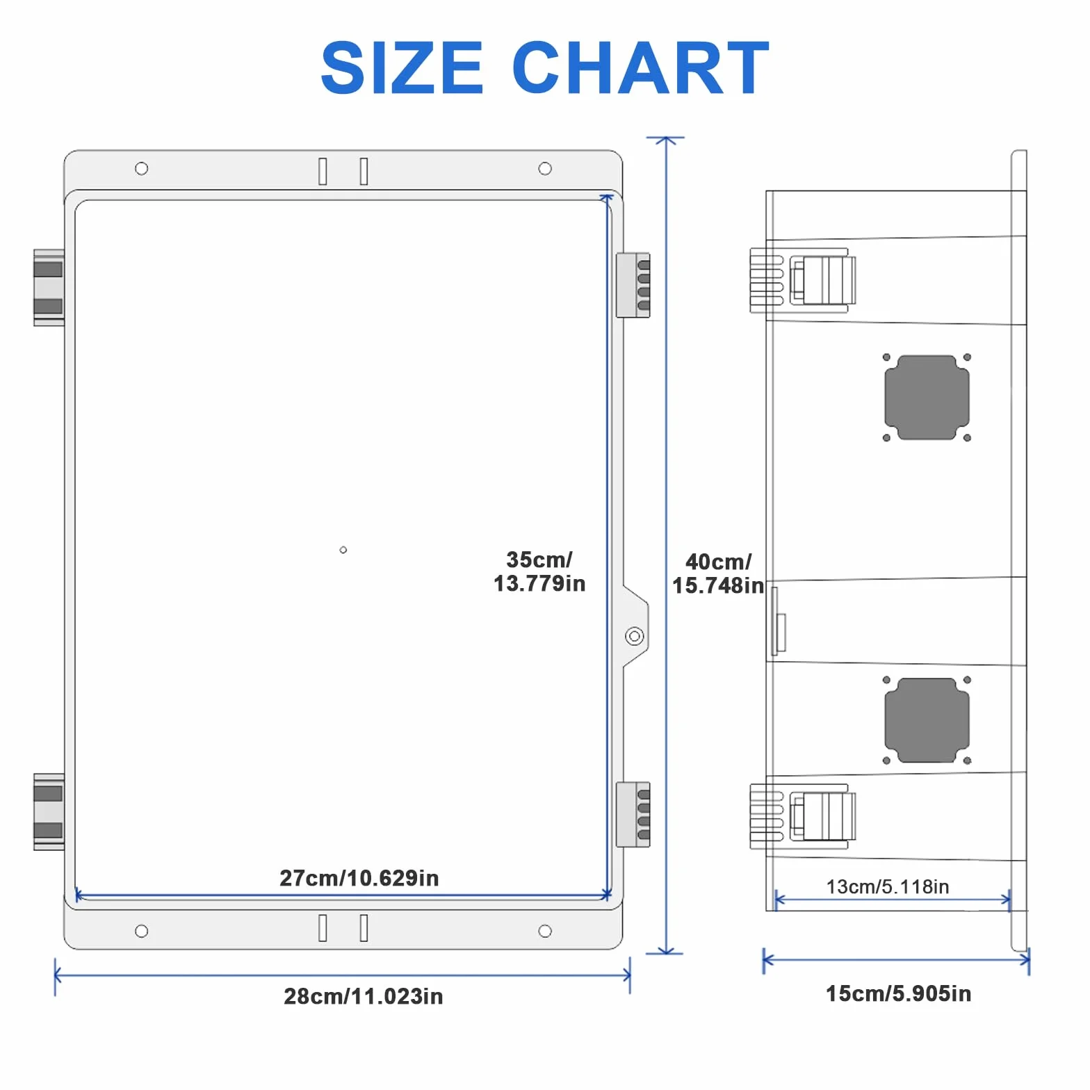 JUEDIFX Boîte de jonction électrique étanche IP65 extérieur ABS