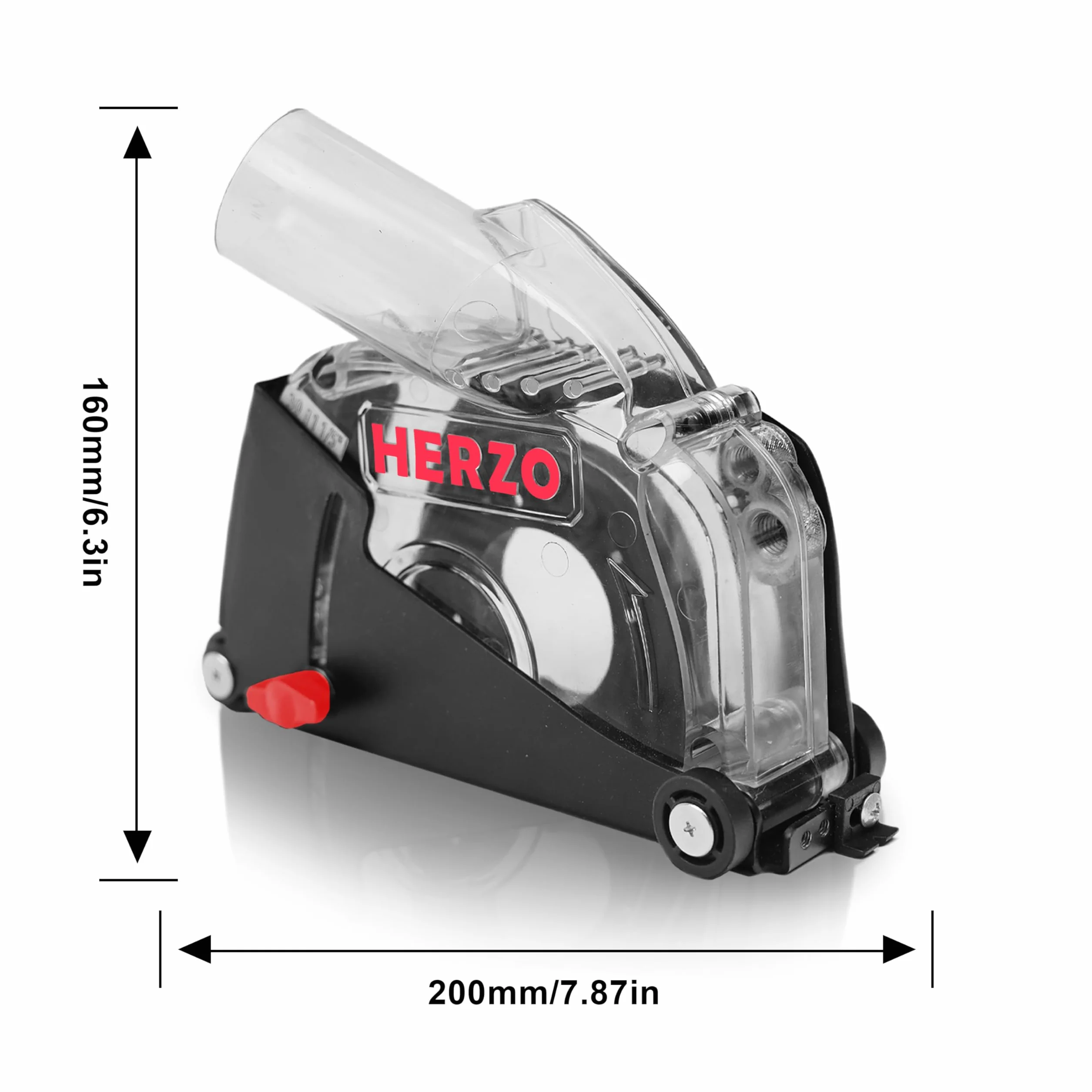 HERZO Capot de protection Meuleuse D'angle 115mm 125mm rail de guidage