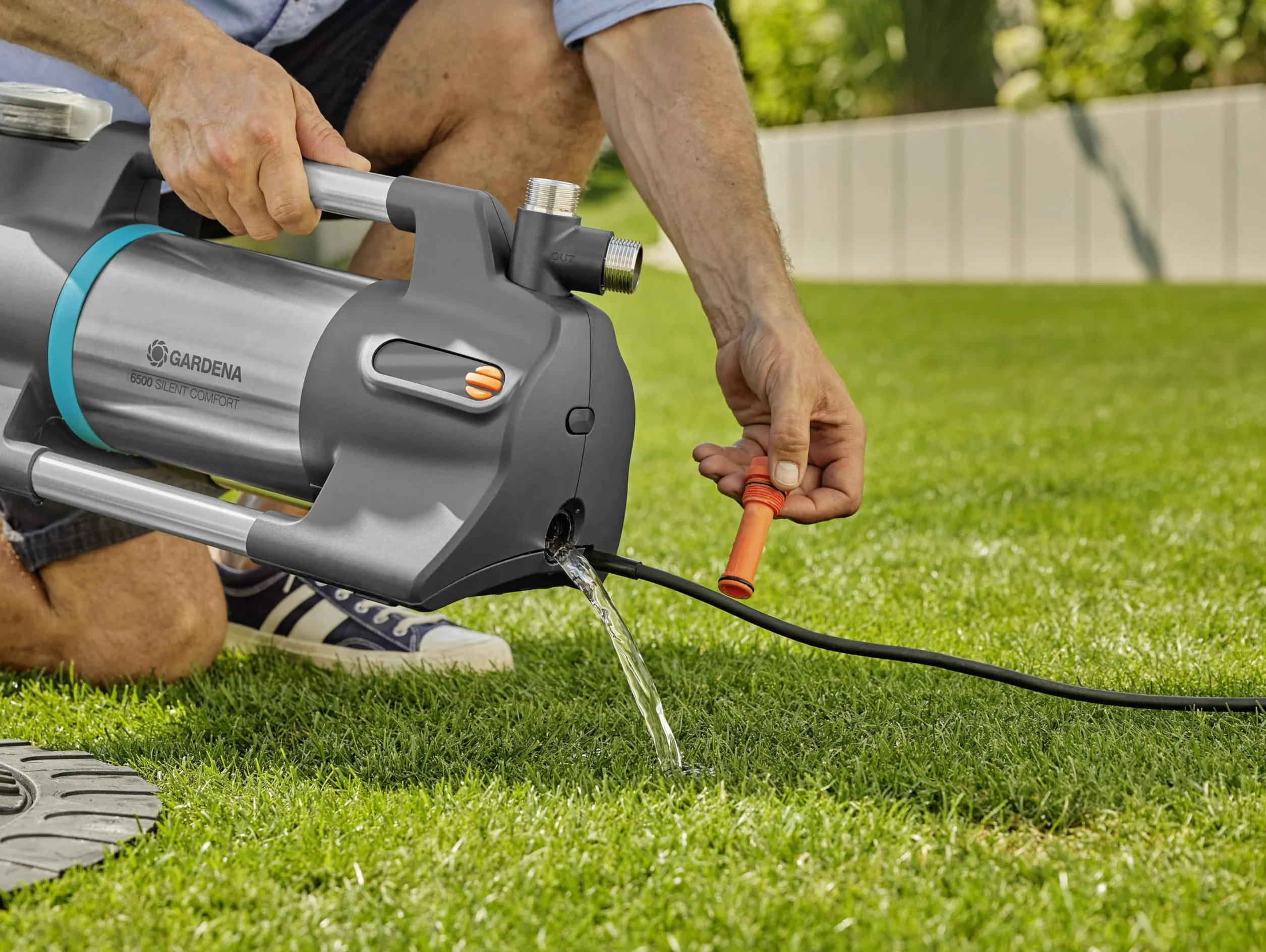 Gardena Pompe de jardin 6500 SilentComfort 6500 l/h acier inoxydable