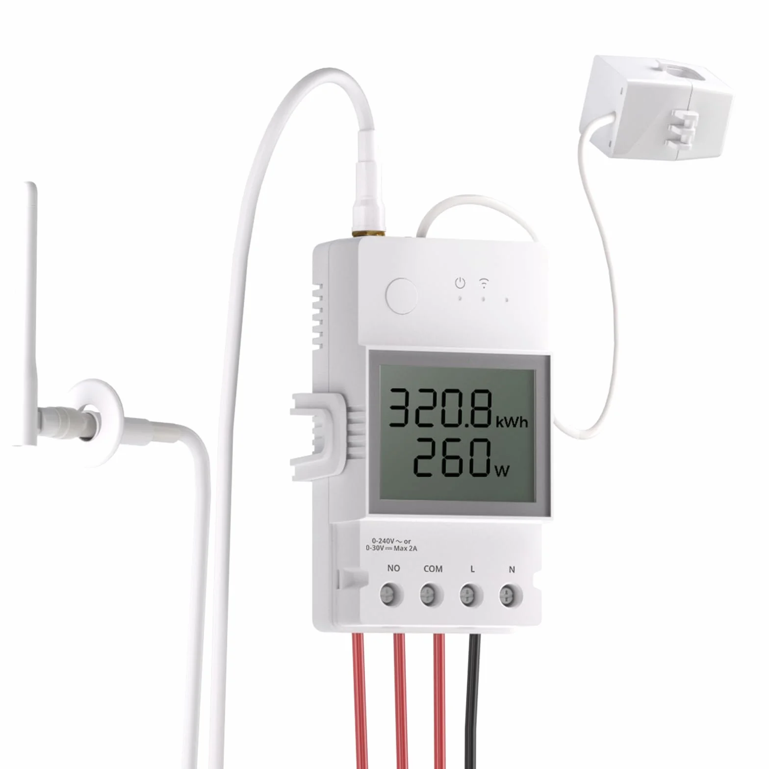 SONOFF POWCT 100A Compteur d'énergie WiFi intelligent avec détection CT, écran LCD