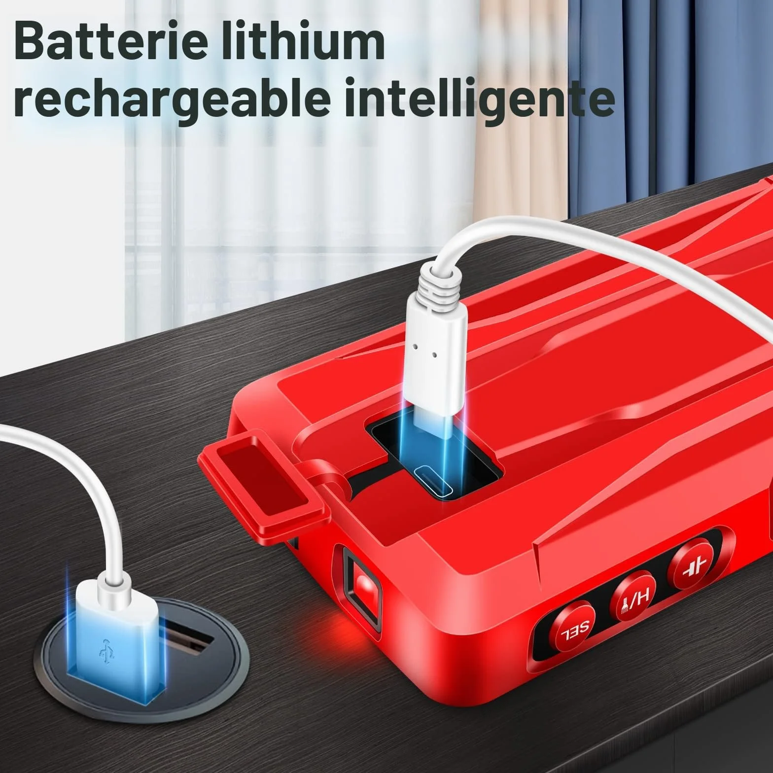 ANENG 681 Multimètre Numérique TRMS 6000 Points Testeur Tactile Intelligent Voltmètre Rechargeable à Plage Automatique