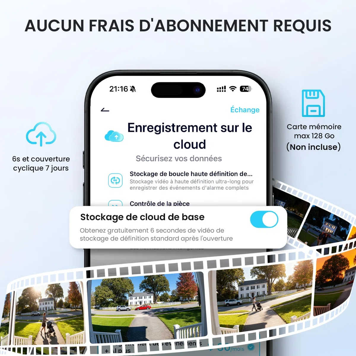 ieGeek 2K Sonnette sans Fil Exterieur Etanche Caméra Compatible Alexa Détection IA IP66 WiFi 2.4 GHz Blanc