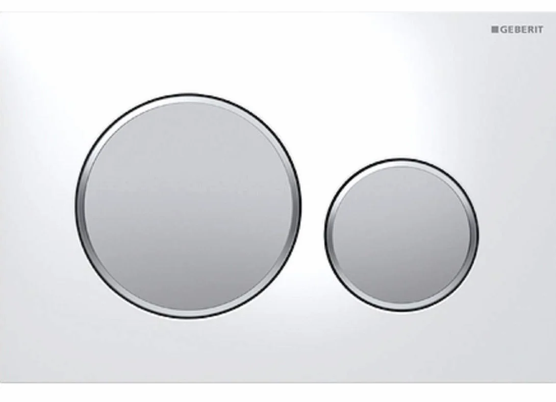 Plaque de fixation Geberit Sigma20 pour rinçage 2 quantités blanc