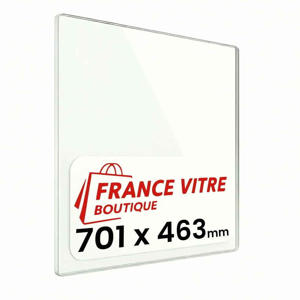 Invicta Vitre d'Insert pour cheminée 701 x 463 x 4 mm Haute température 800°C