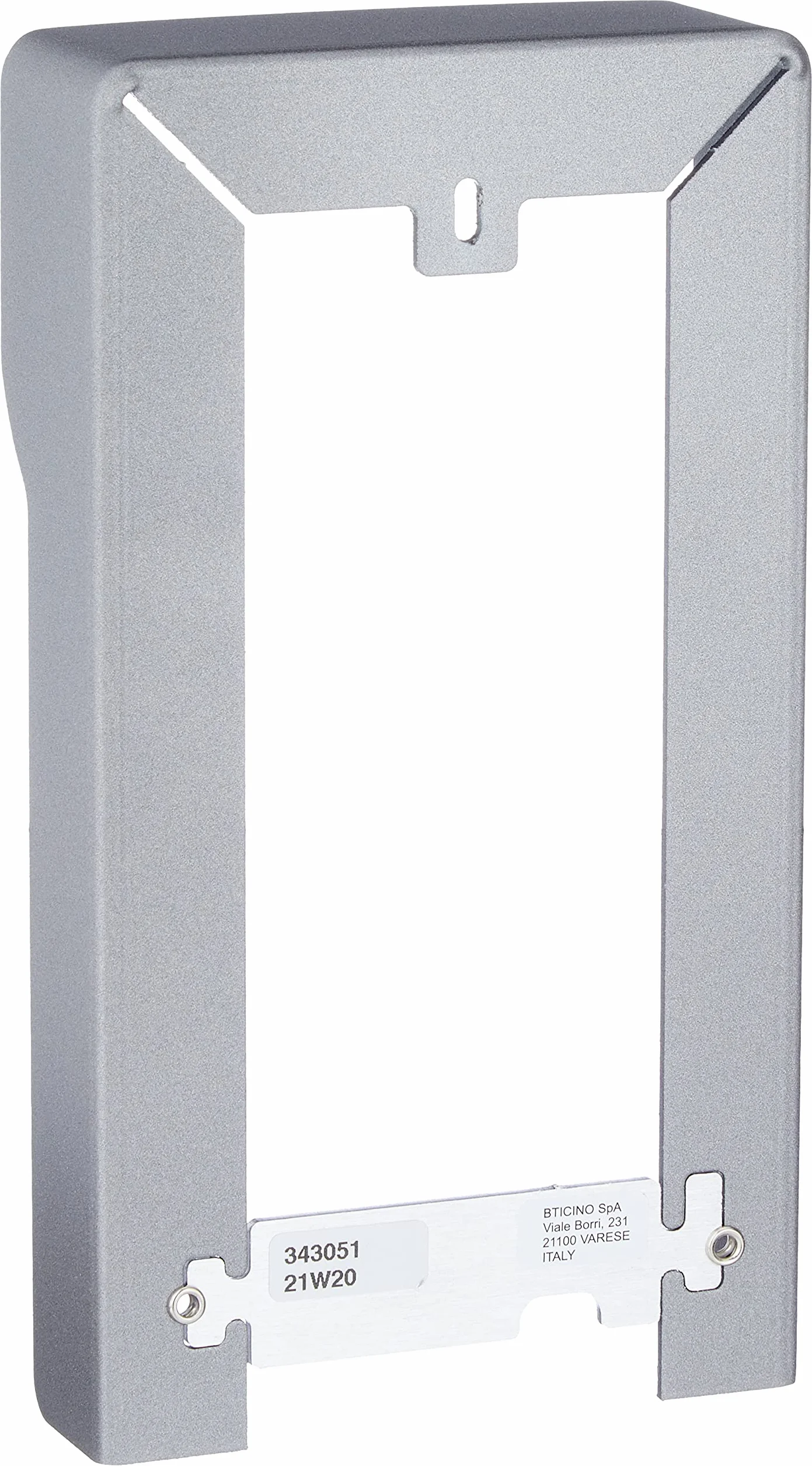 BTicino 343051 Visière Anti-pluie Platines de Rue Linea 3000 Gris