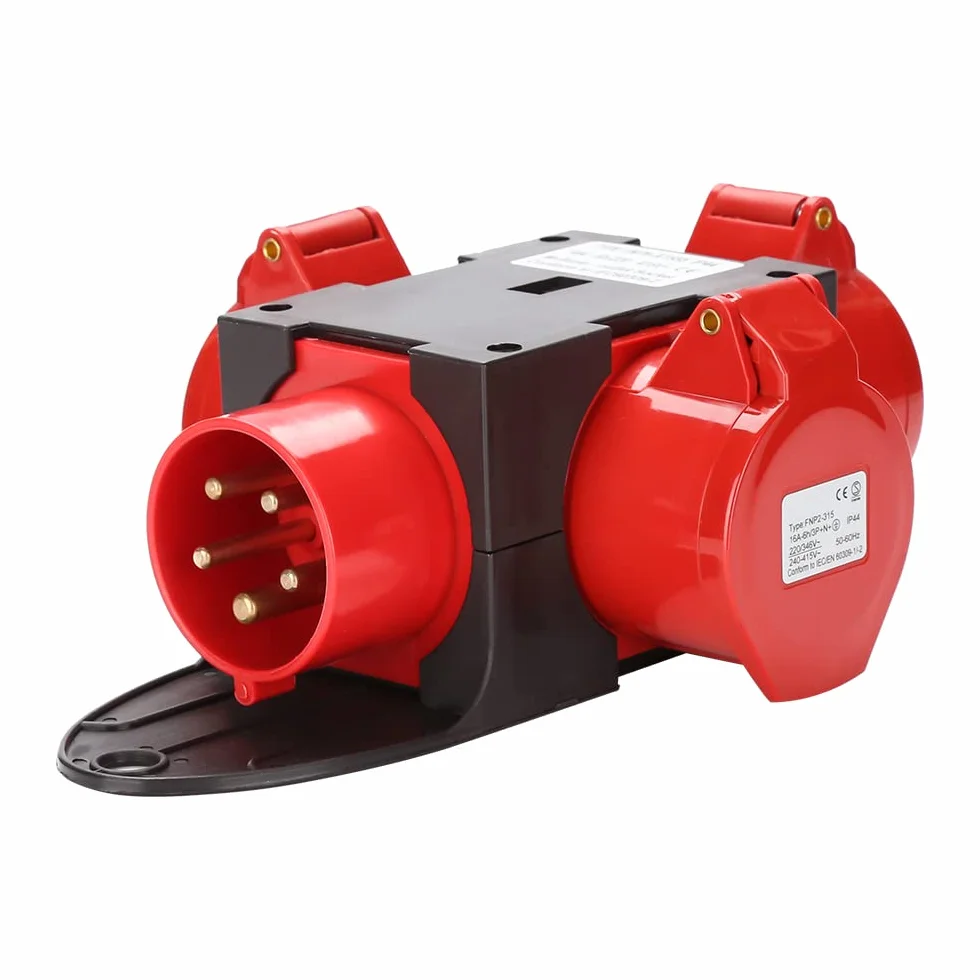 Sonnewelt Adaptateur répartiteur d'alimentation 3 prises CEE 400 V/16 A 5 pôles IP44