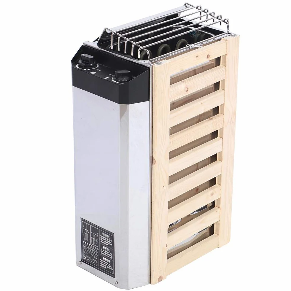 Poêle de Sauna 3KW Acier Inoxydable 220V Chauffage Interne