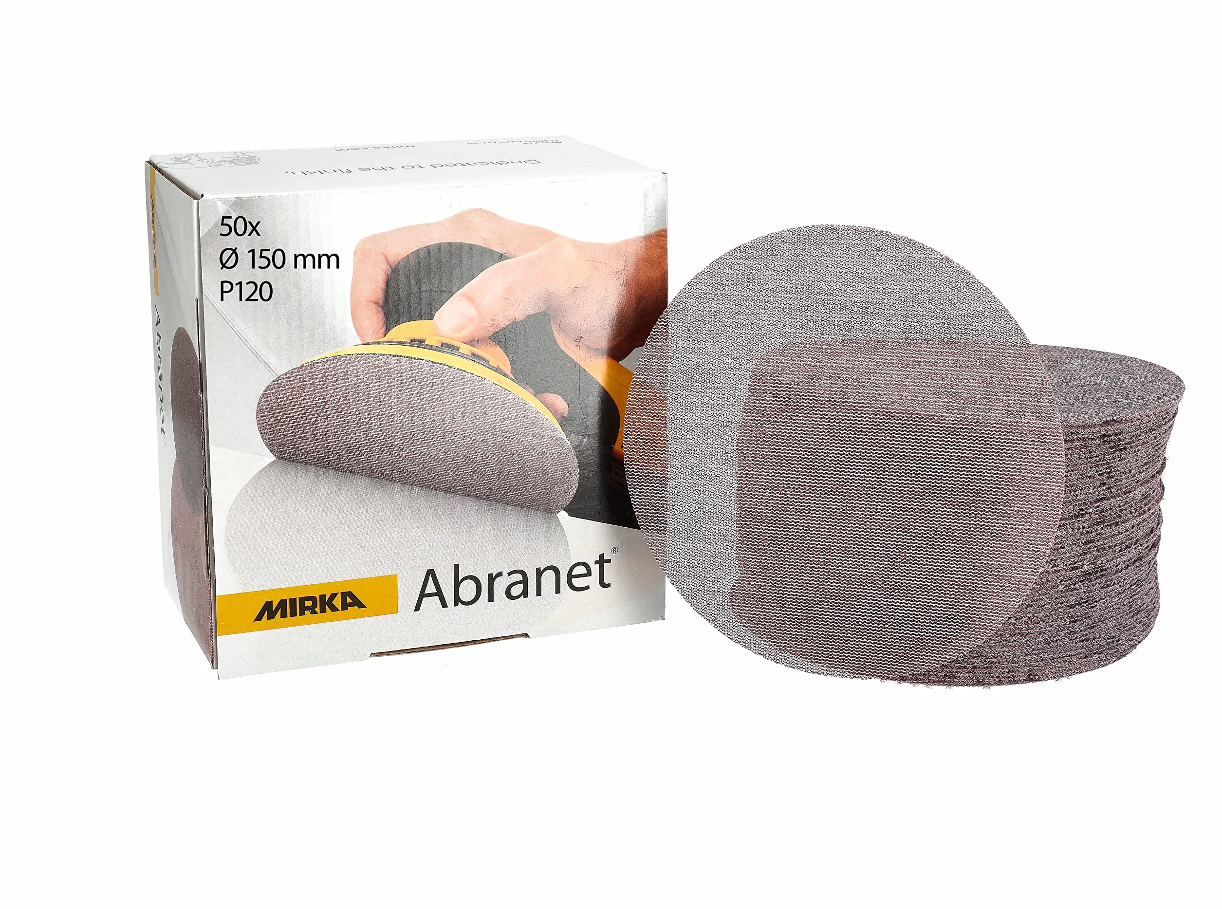 Mirka Abranet Disques abrasifs filet Ø 150 mm P120 50 pcs