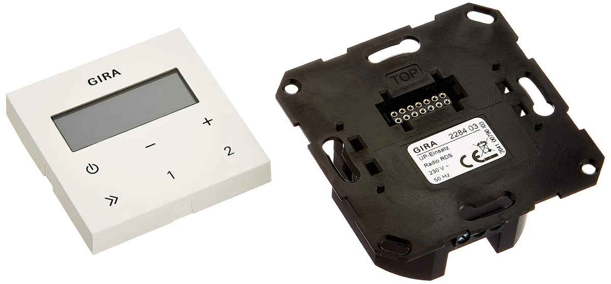 Gira 228403 Radio encastrable ST55 Blanc brillant