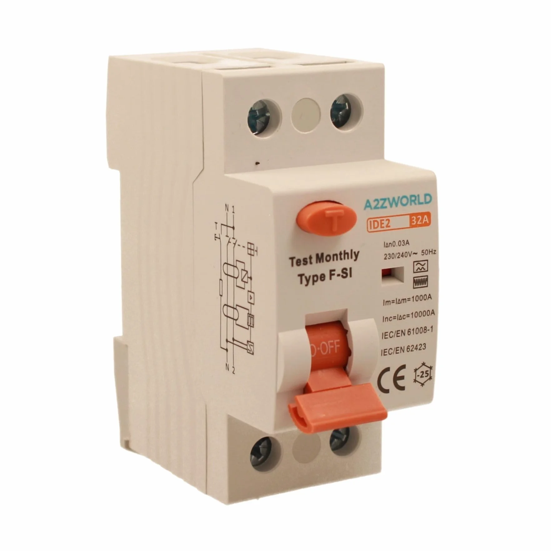Disjoncteurs différentiel Type F-SI super immunisé 32A 30mA 1P+N 10kA 2 modules