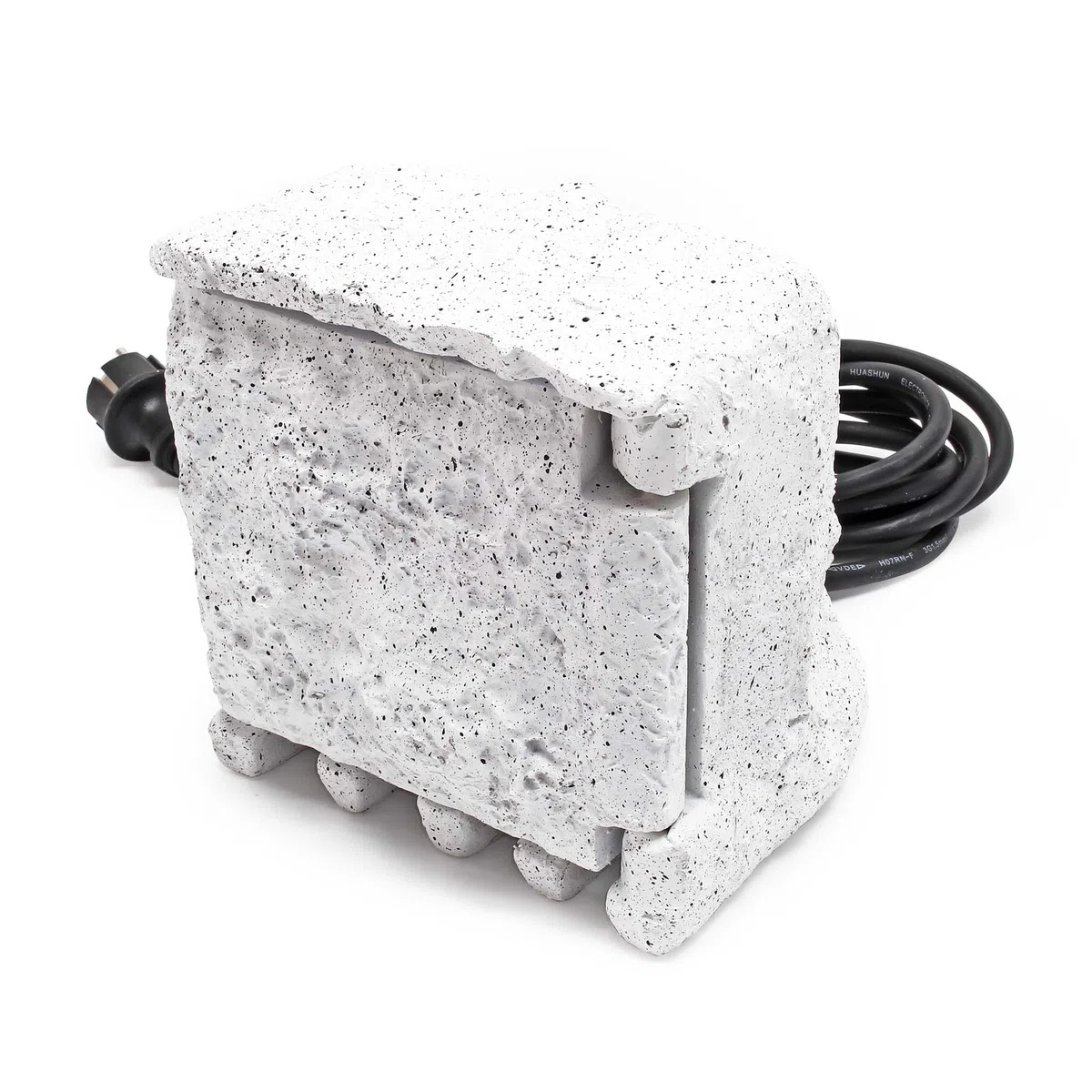 Wiltec Multiprise de jardin quadruple 4 prises IP44 200x200x210 mm Résine synthétique Câble 5 m