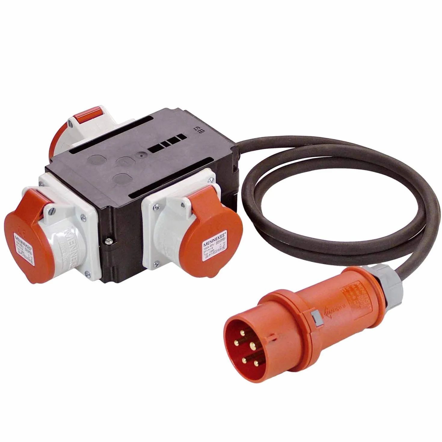 Schwabe MIXO Adaptateur Distributeur de Courant CEE vers 3 Prises IP44 60529 Made in Germany