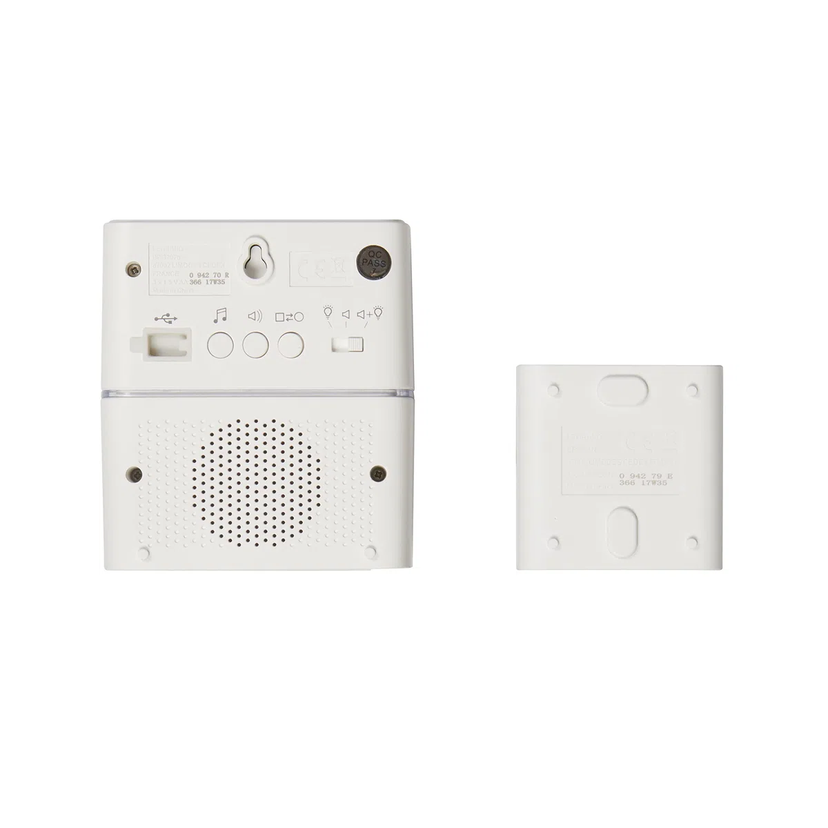 Legrand Carillon Sonnette Blanc Sérénité 30 Mélodies MP3 Portée Radio 200m Sans Fil