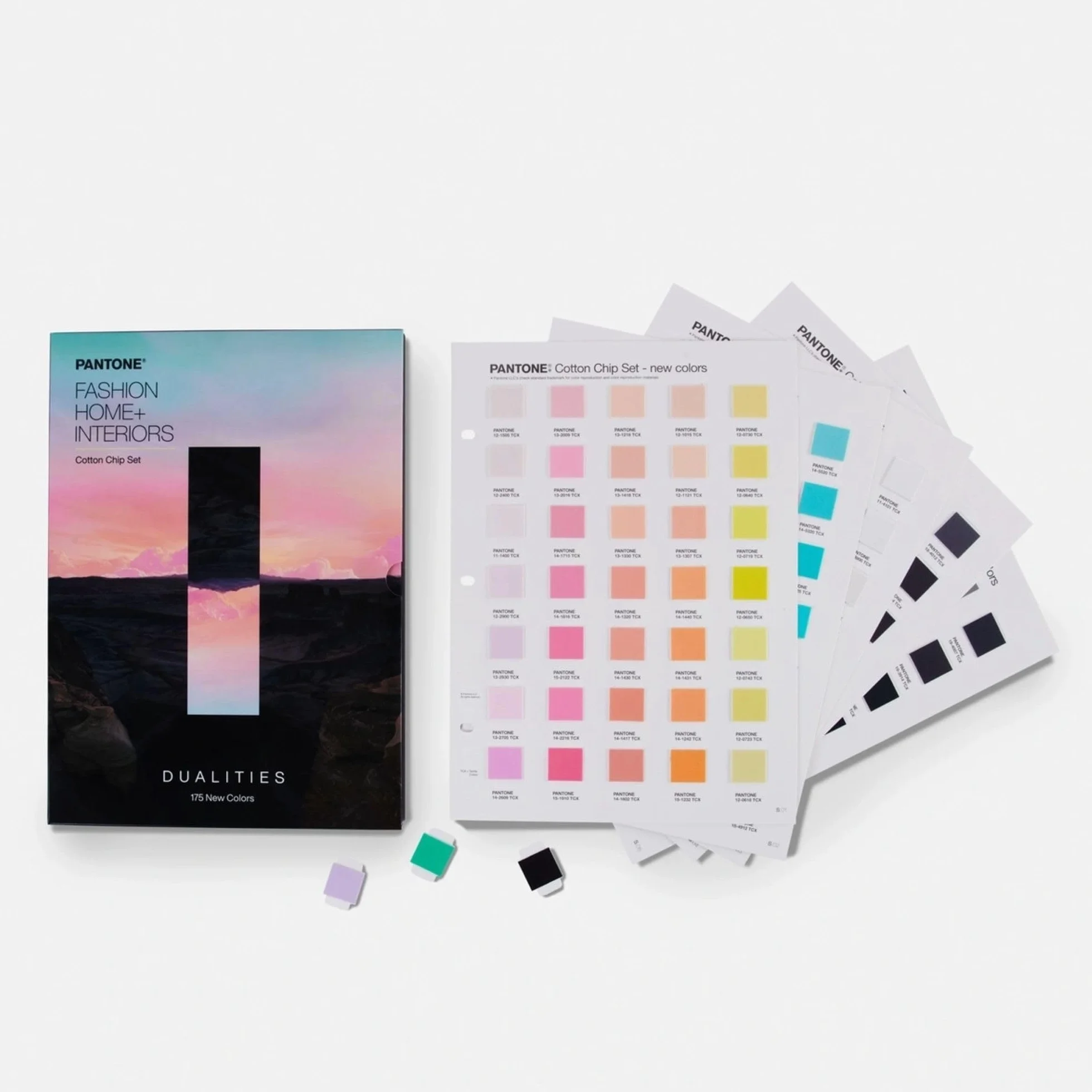 Pantone FHIC400C Cotton Chip Set - Portable Textile Communication Tool with Detachable Samples