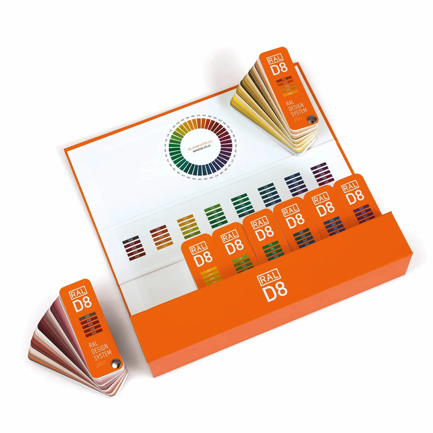 RAL D8 jeu de nuanciers de couleur 1 825 couleurs satinées – 8 nuanciers pratiques compacts