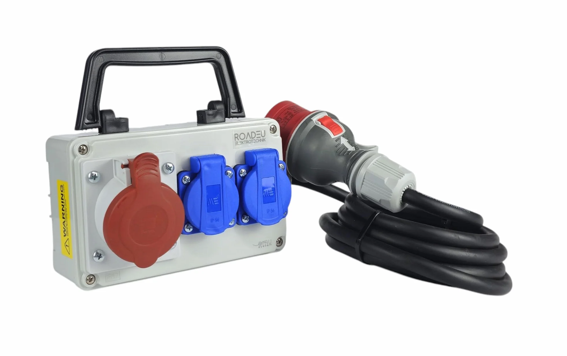 RoadEu Distributeur d'électricité CEE 16A 2 prise 230V Rallonge 15 mètres