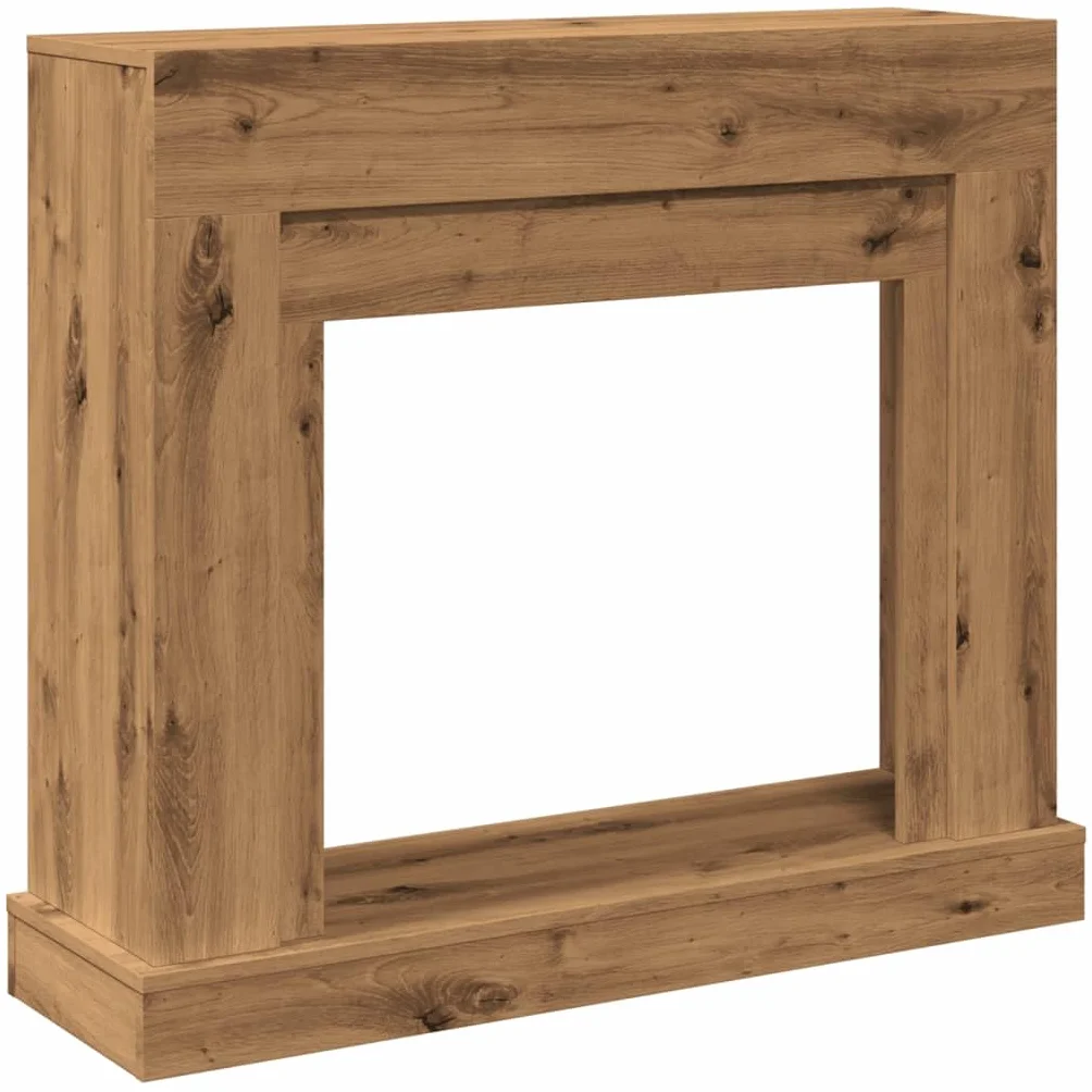 vidaXL Cadre de cheminée chêne Artisanal 100x30x87,5cm Bois ingénierie
