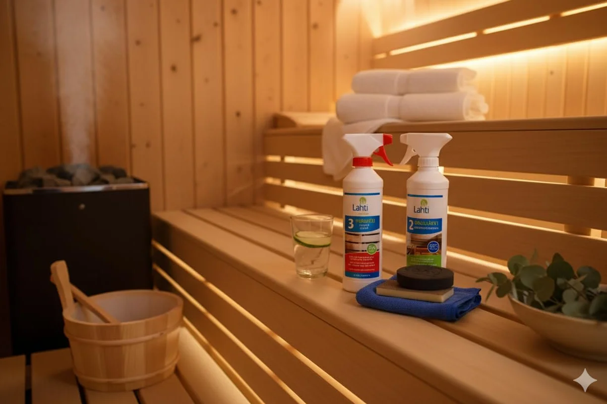 Kit d'entretien pour sauna Lahti Purujesi OULUJÄRVI - Protection, nettoyage et entretien du bois