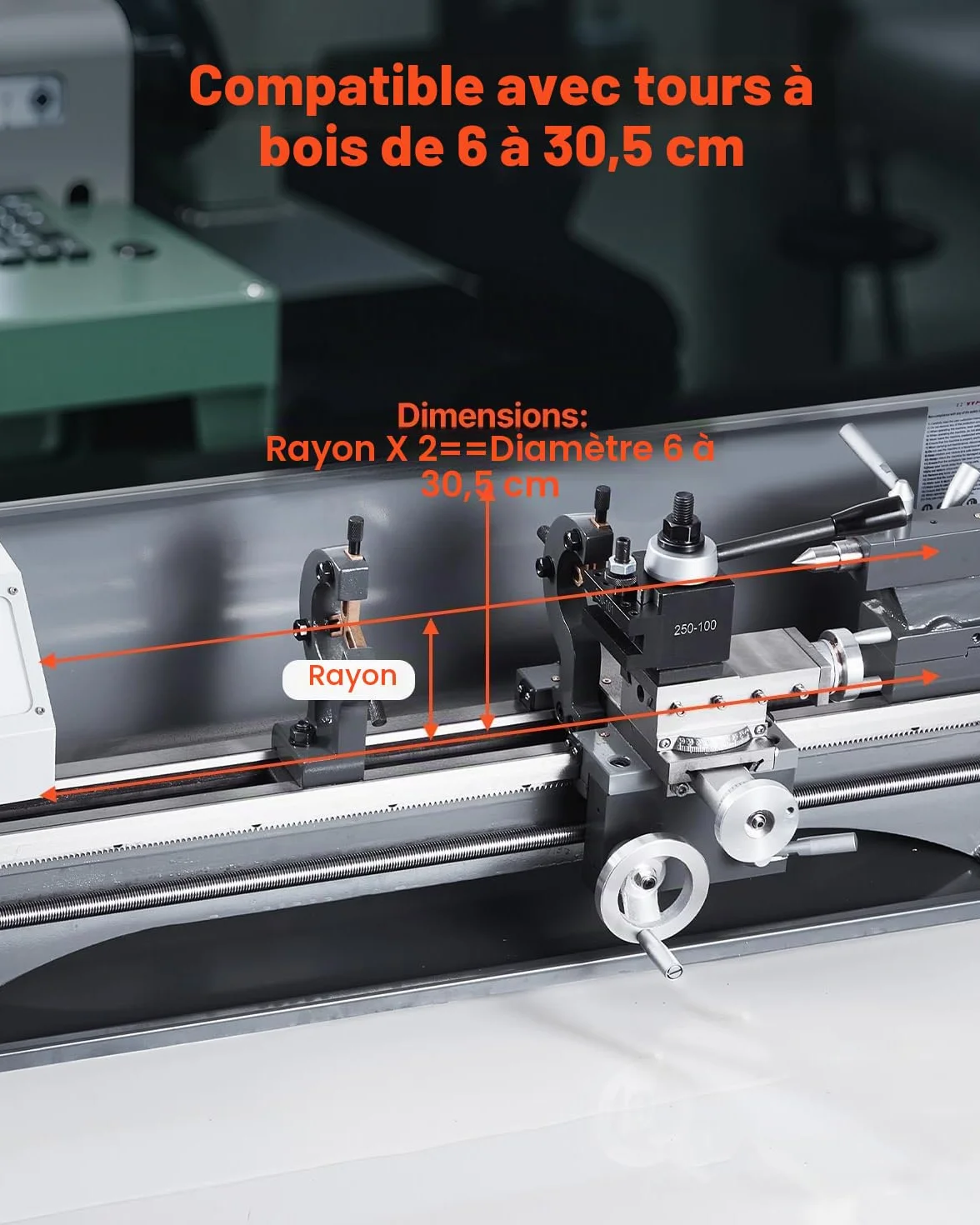 VEVOR Ensemble de porte-outil de tour à changement rapide 6 pièces pour mini-tour 152,4-305 mm acier