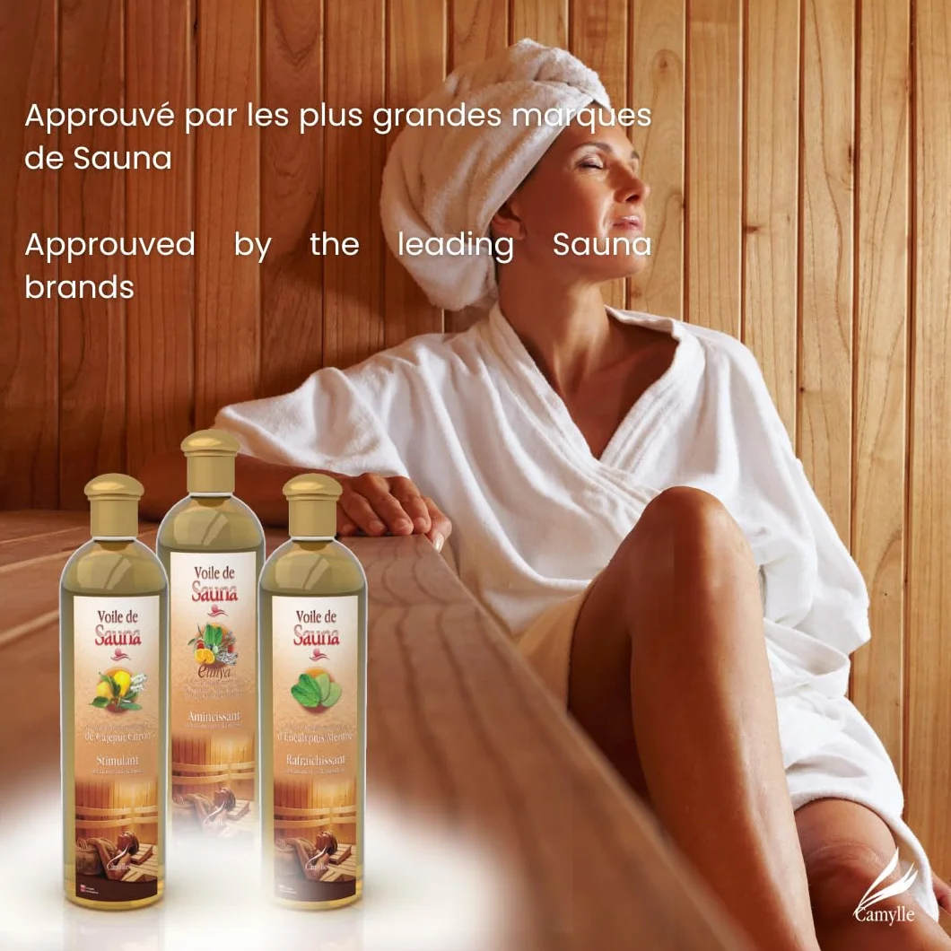 Camylle Voile de Sauna Le Délicat Huiles Essentielles 100% Pures Naturelles Agrumes Fleur d'Oranger 1000ml