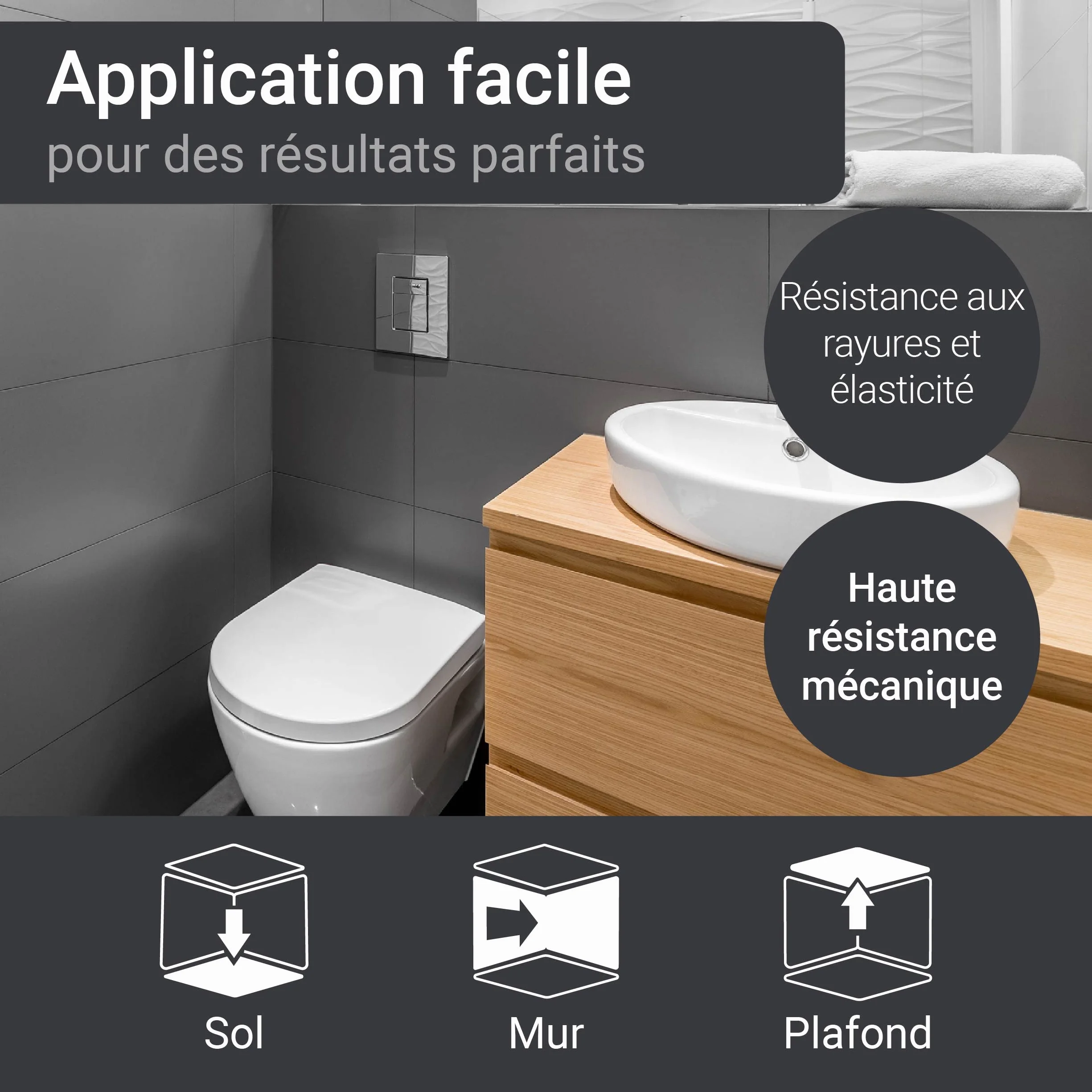 WO-WE Primaire carrelage sol extérieur intérieur haut accrochage W708-2,5KG