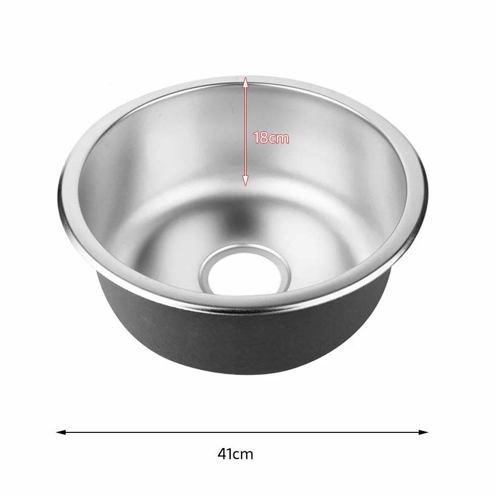 Évier de cuisine encastrable acier inoxydable 304 1 cuve égouttoir réversible 41x41x20cm