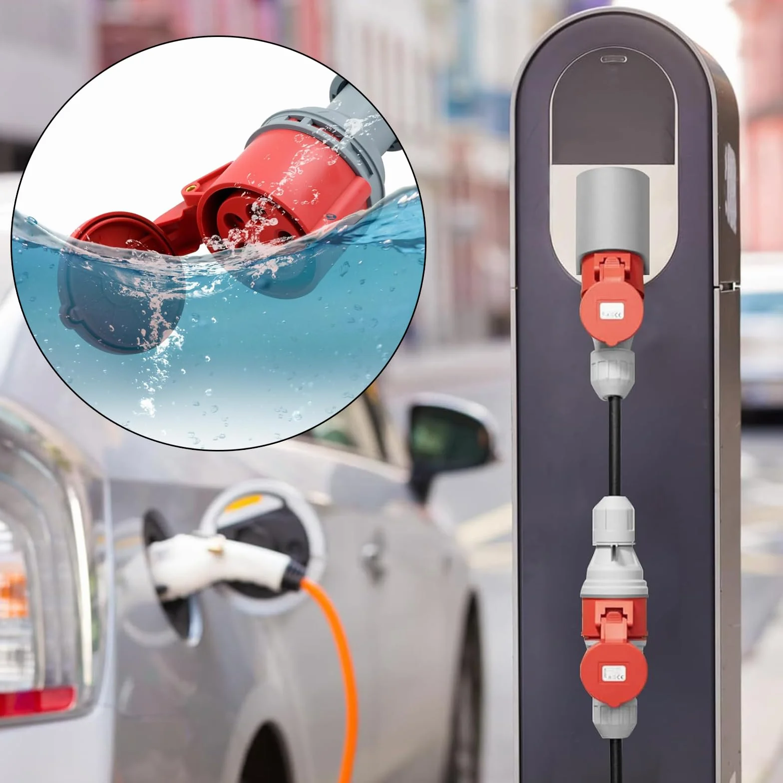 Adaptateur CEE 32A sur 16A Triphasé IP44 Industriel Domestique