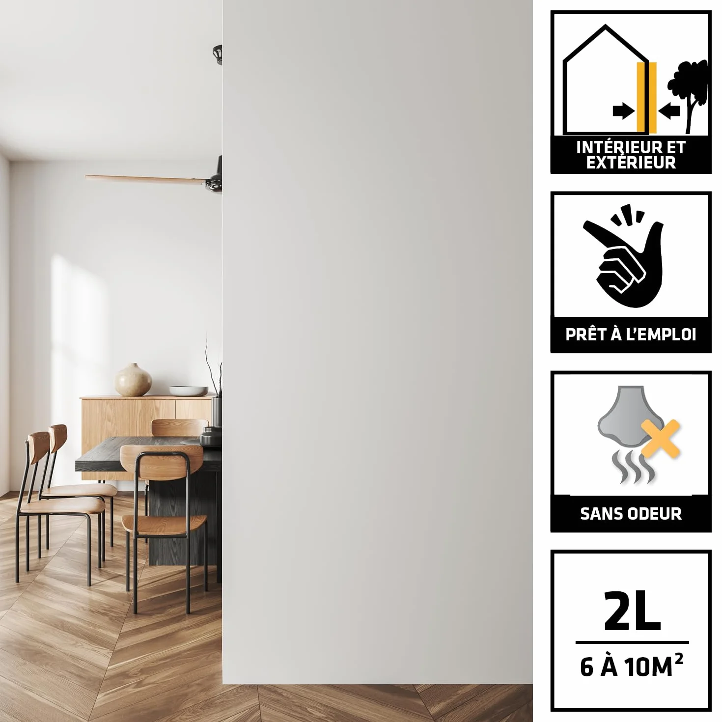 Sika Imper Mur Résine Traitement Murs Humides Anti-salpêtre Anti-moisissures 2L