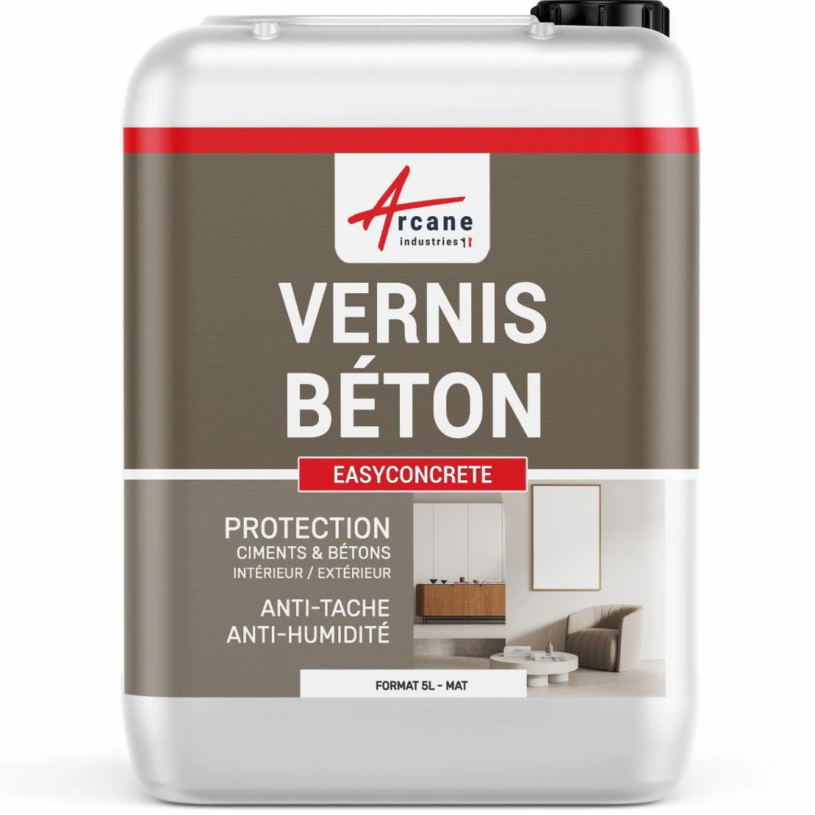 ARCANE INDUSTRIES Vernis béton extérieur intérieur 5 L