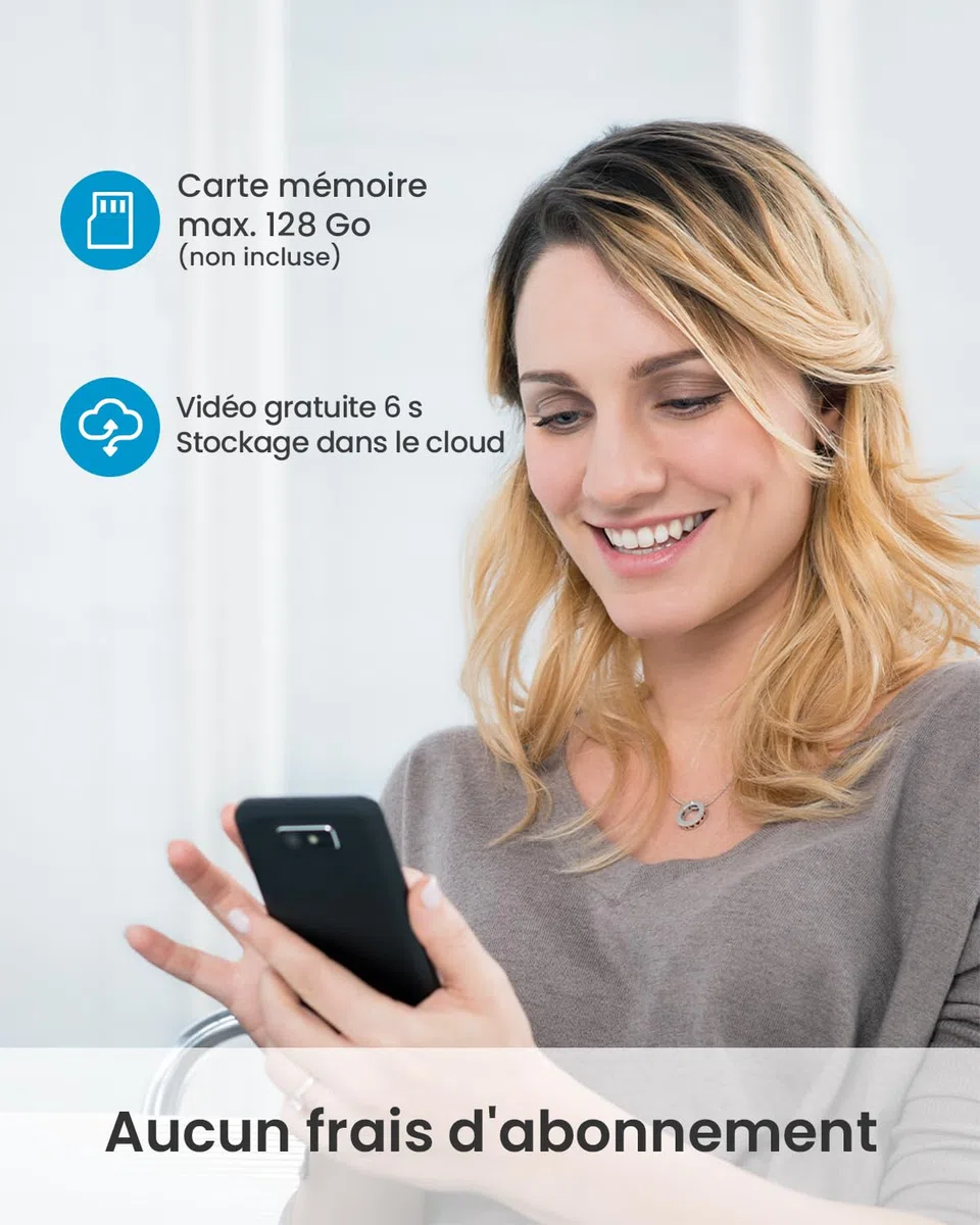 ieGeek 2,5K 5MP Sonnette sans Fil Exterieur Etanche, 166° Sonnette Vidéo Compatible Alexa, IP65, Vision Nocturne, WiFi 2,4 GHz
