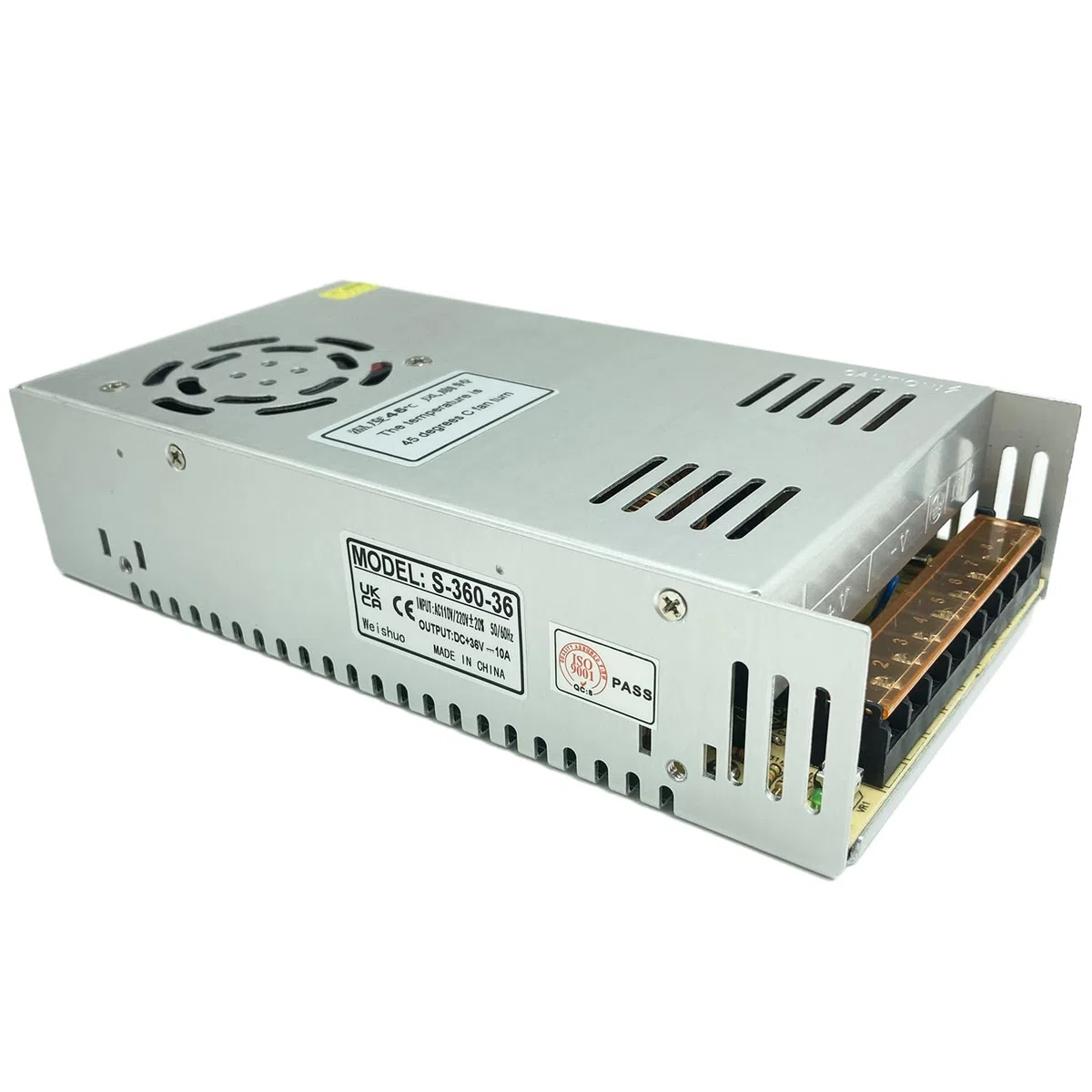 Adaptateur d'alimentation LED 36V 10A 360W Commutation pour affichage DC36V 5A-10A 180W-360W