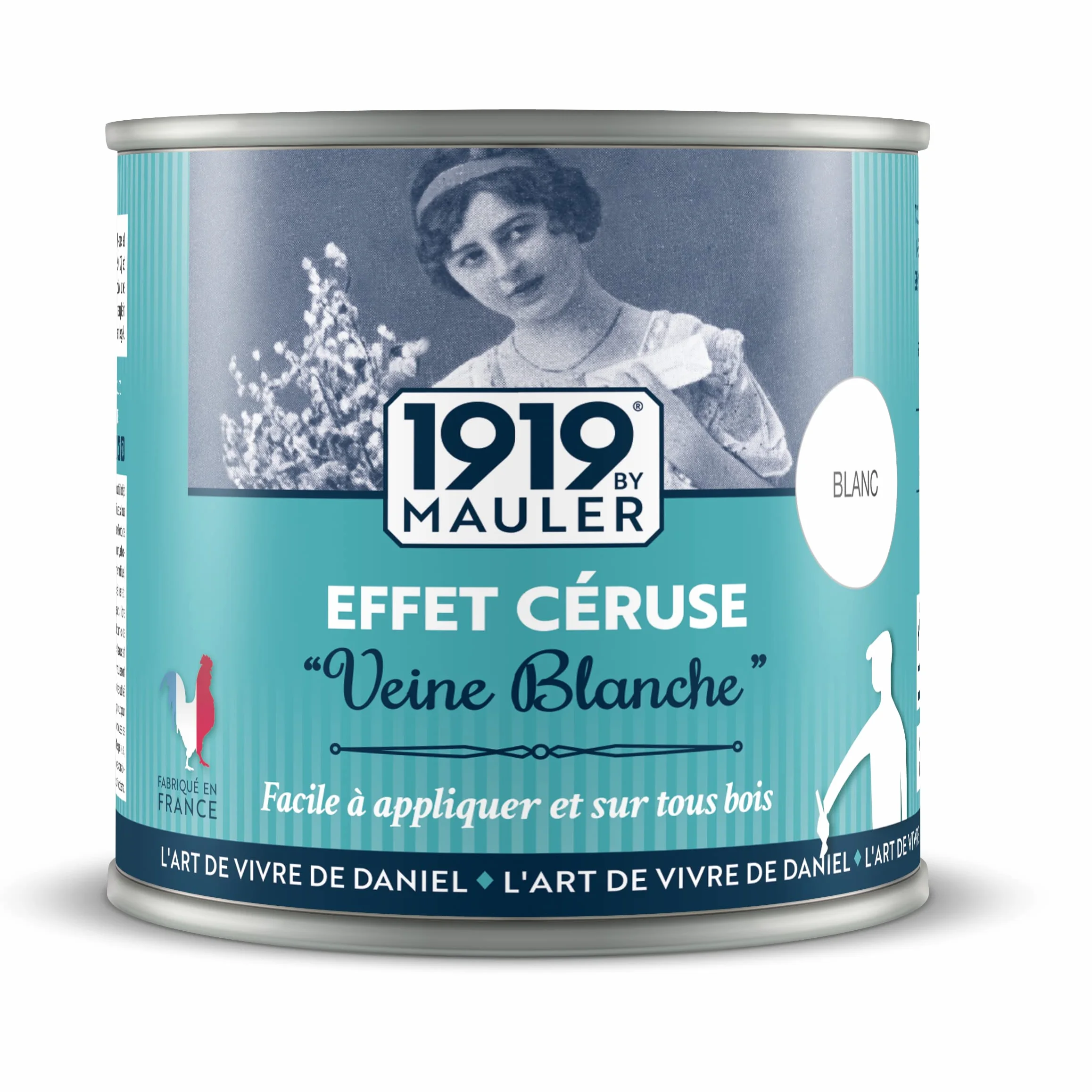 MAULER Peinture Céruse Effet Cérusé Blanc 0,5L Patine Bois Shabby Chic