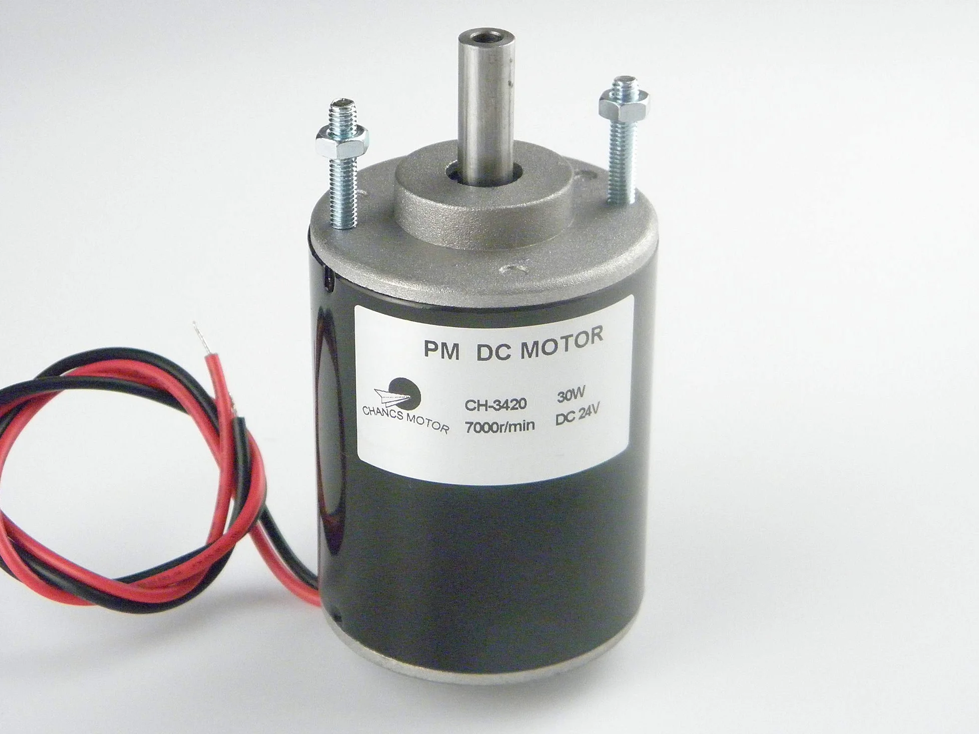 CHANCS CH-3420 Mini moteur électrique 12V DC 3500RPM arbre creux pour générateur DIY