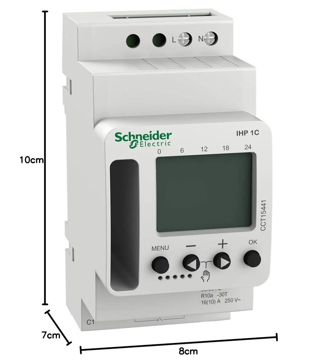 Schneider Electric Acti9 IHP Interrupteur horaire programmable 1 Canal CCT15441