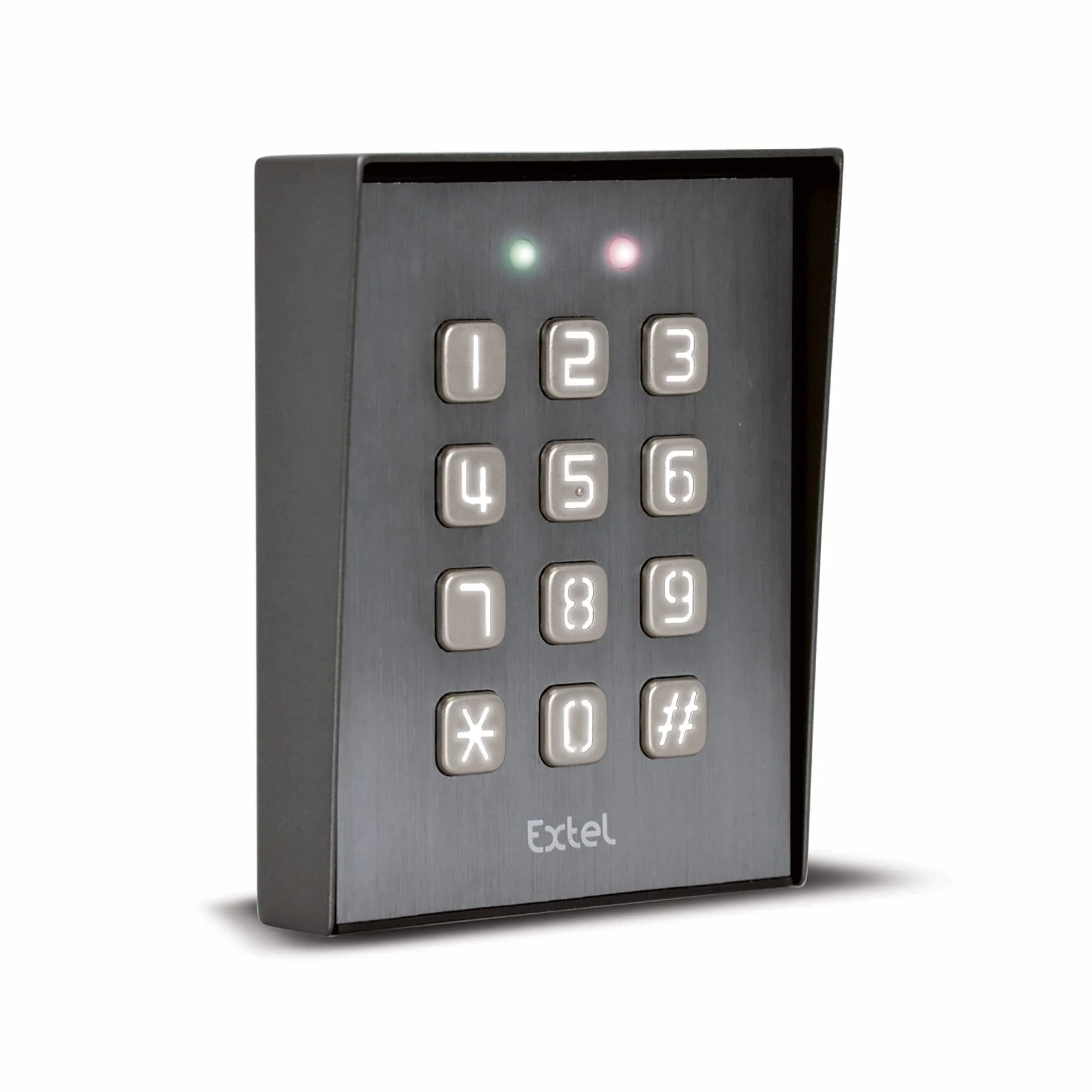 Extel Digicode filaire Klavy 3 Gris Clavier à code codage fixé en saillie rétro éclairé