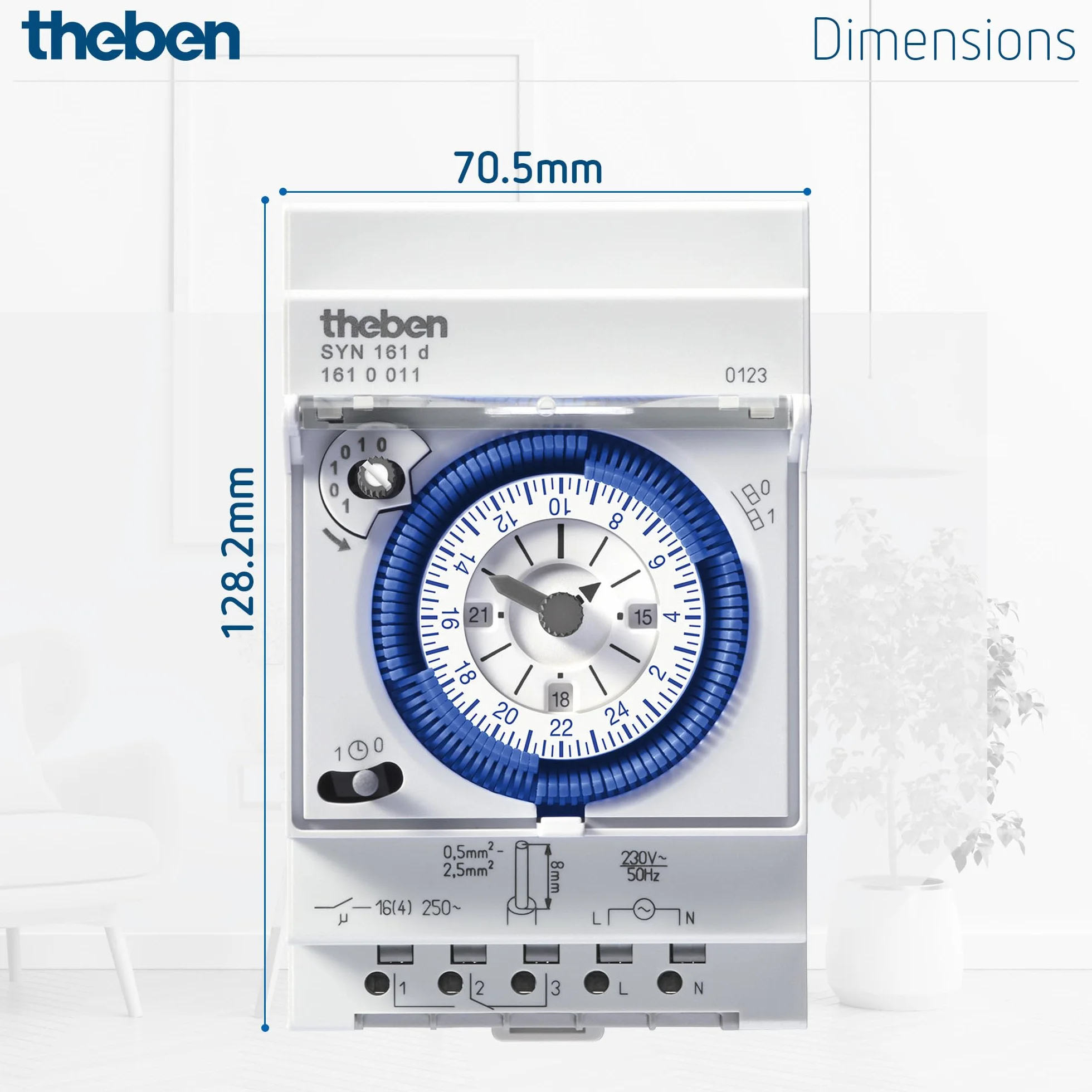 Theben SYN 161d Horloge programmable analogique 1 Canal