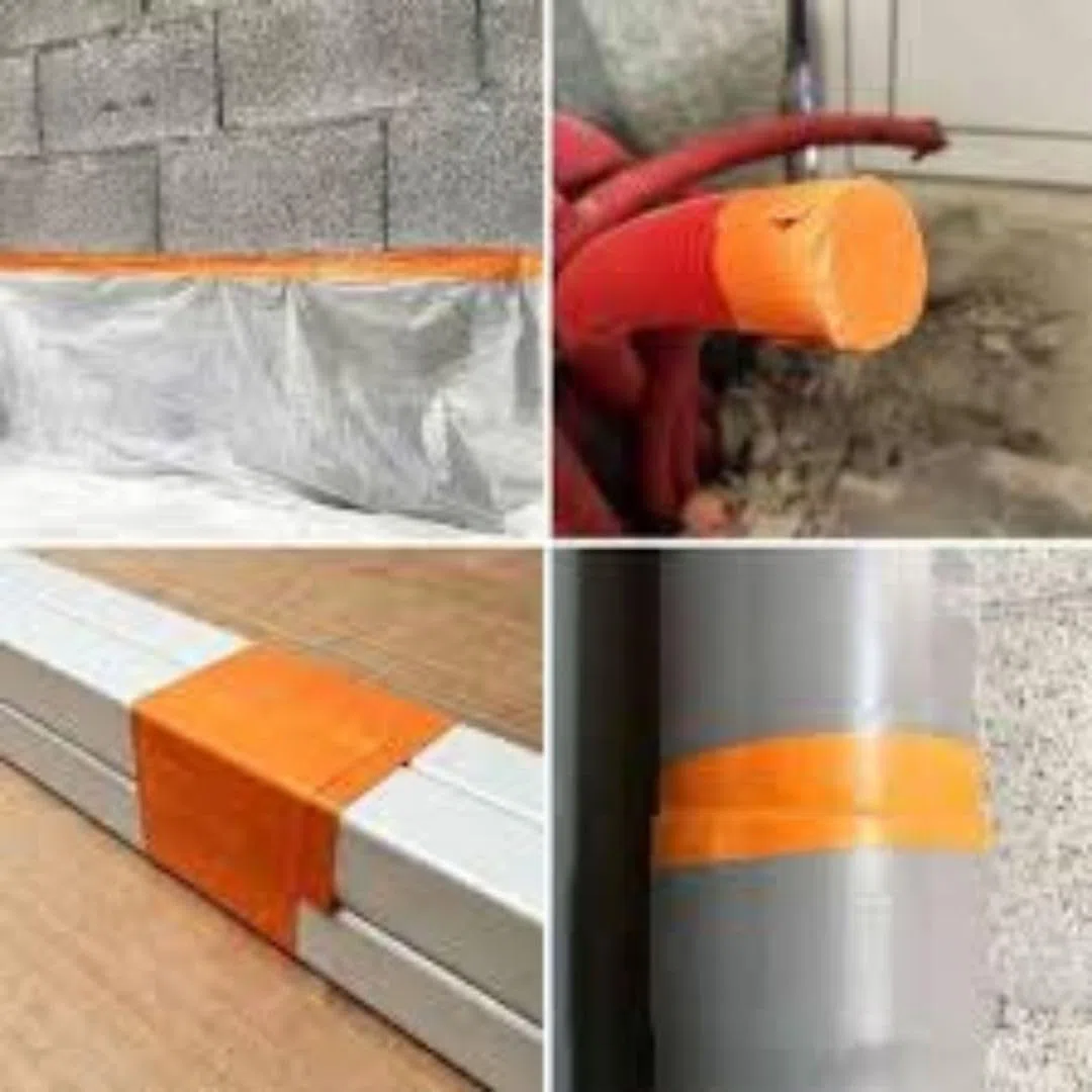 Scotchs Orange de Chantier PVC 6 Rouleaux Ruban Adhésif 0,50 cm x 33 m Ultra résistant 140 µ