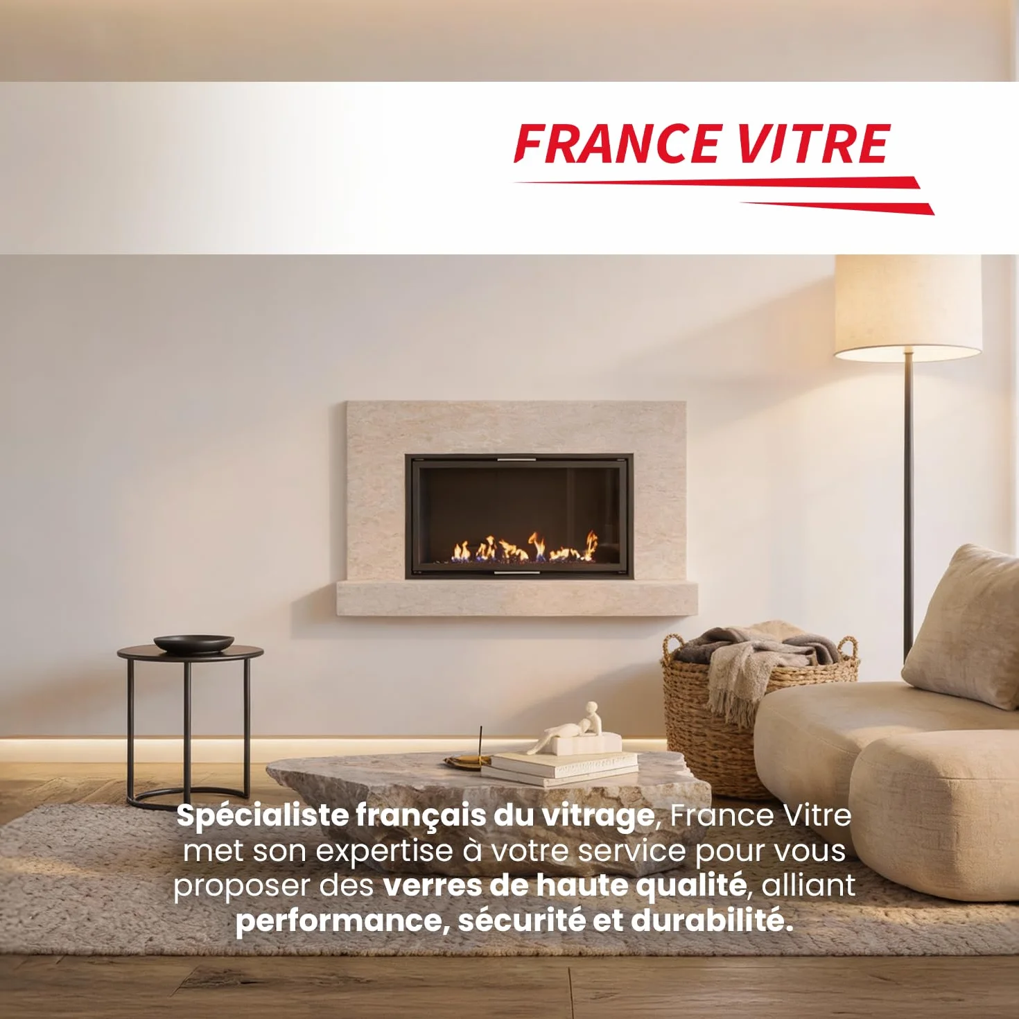 Invicta Vitre d’Insert pour cheminée 763 x 375 x 4 mm Verre de Rechange Haute température 800°C