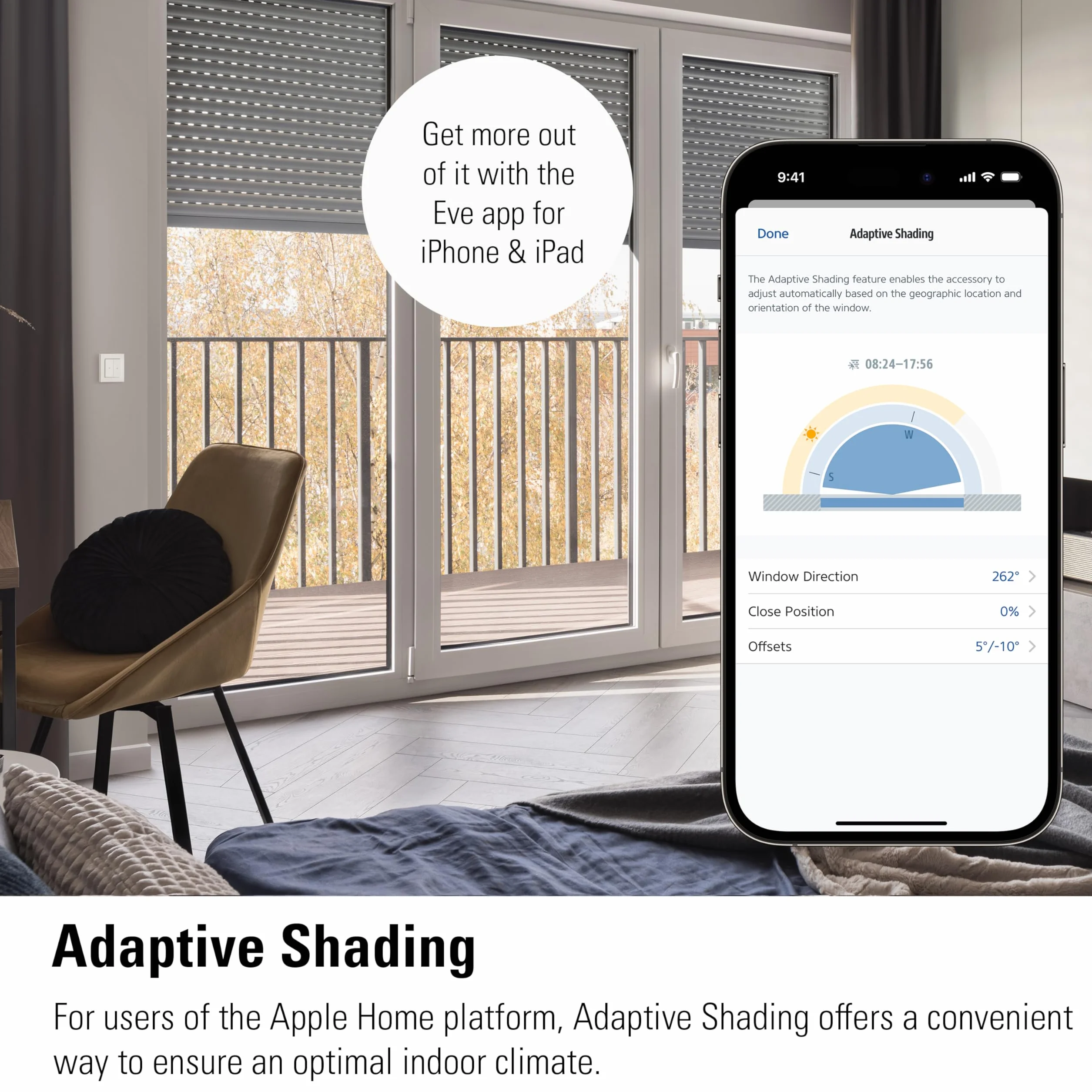 Eve Shutter Switch (Matter) 3 pièces - Smarte Rollladensteuerung für Alexa, Apple Home, Google, SmartThings