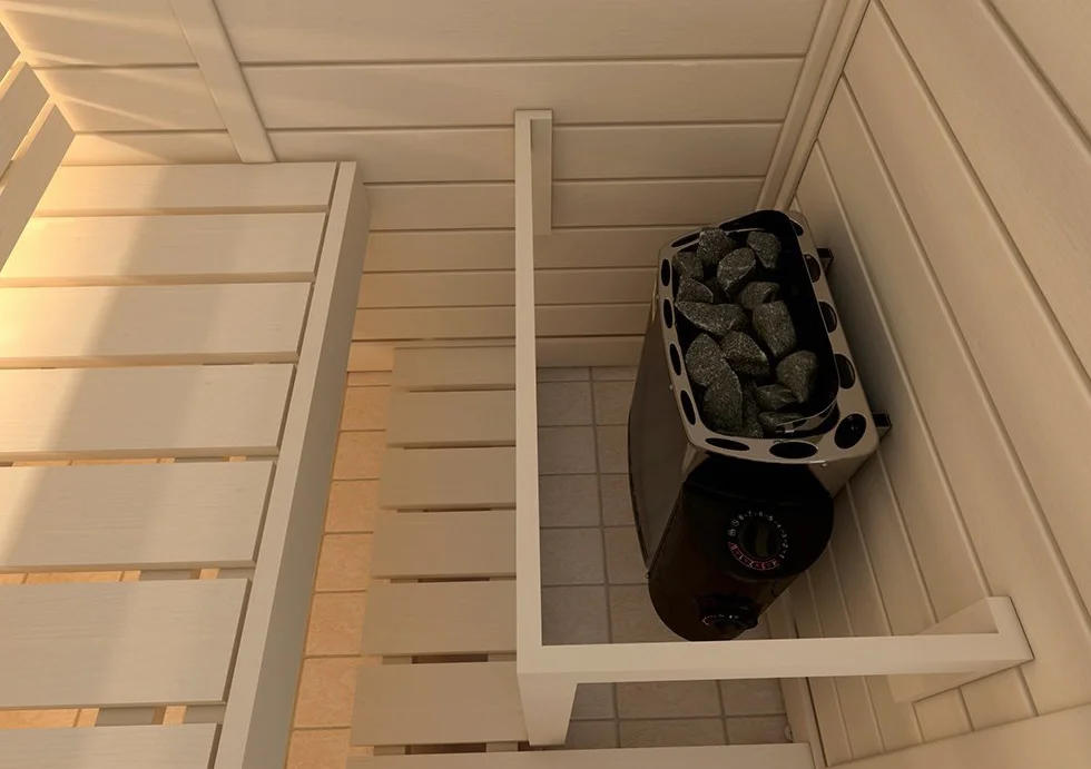 Sauna Poêle Électrique SAWO Mini X NB Trendline 3,6 kW 230V 400V avec Thermostat Minuterie