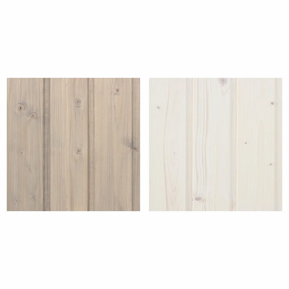 TIMBELA Peinture pour bois intérieur et extérieur 5L blanc 5L gris lot pinceaux