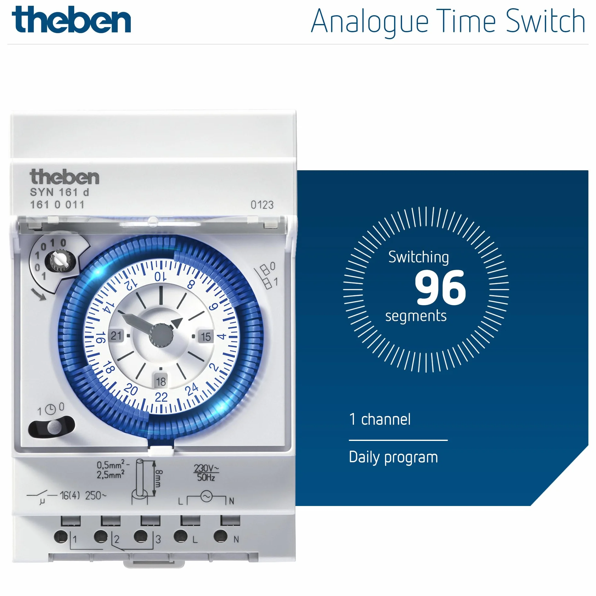 Theben SYN 161d Horloge programmable analogique 1 Canal