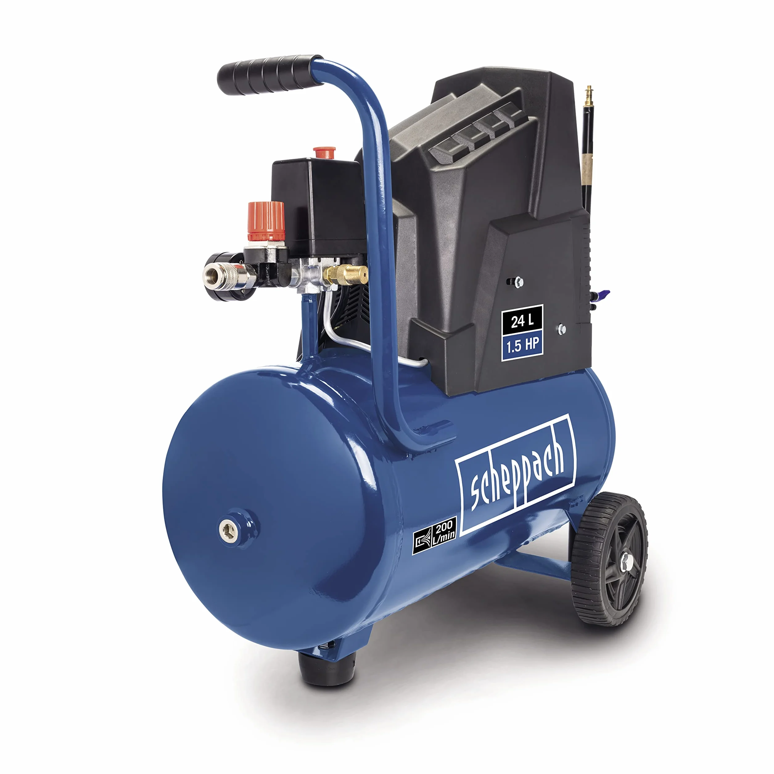 Scheppach HC25o Compresseur sans huile 1100 W 24 l 8 bar 165 l/min 13 outils