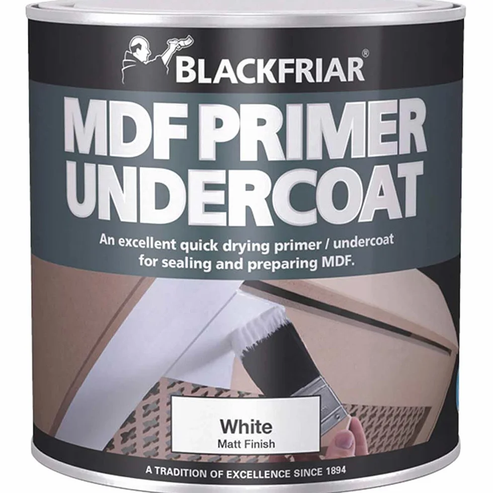 Blackfriar BKFMDFP500 Sous-couche d'apprêt acrylique MDF à séchage rapide 500 ml