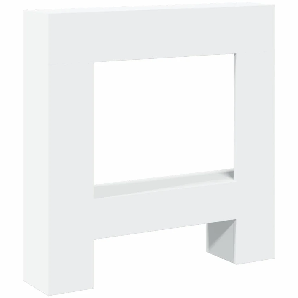 VidaXL Cadre de cheminée Blanc 81x18x82 cm Bois d'ingénierie