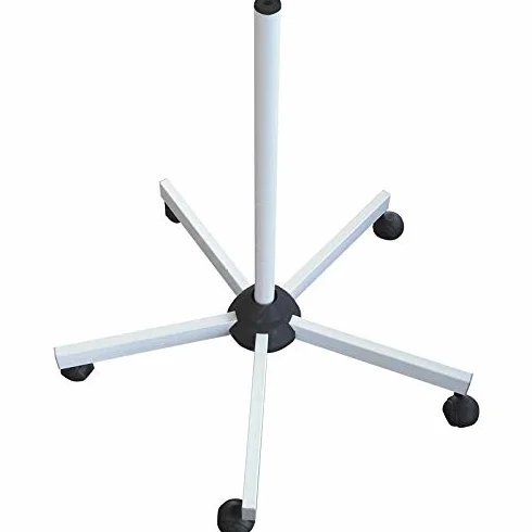 BELTOM Pied A 5 roulettes Support Socle STATIF pour Lampe LOUPE ECLAIRAGE ESTHETIQUE - Blanc